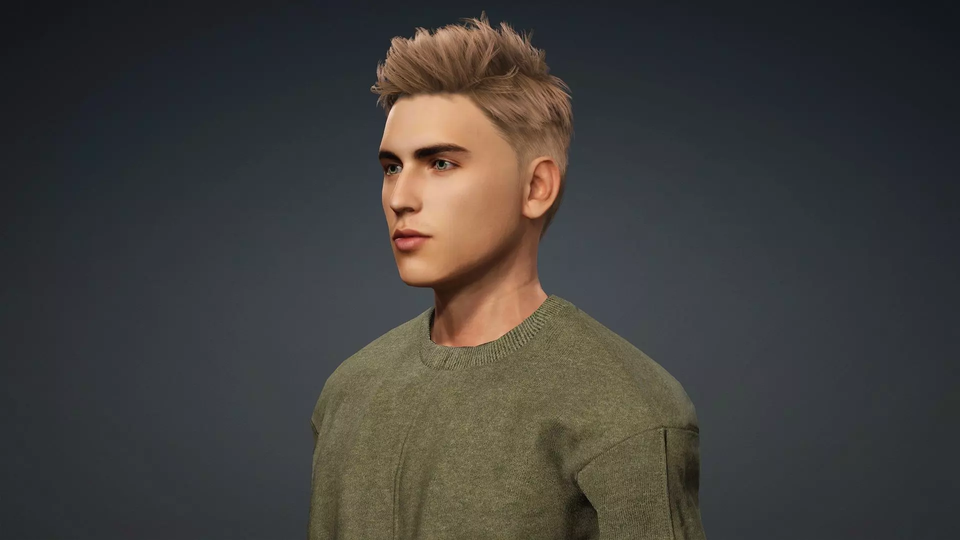 Realistic Male 3D Model 3D model_9