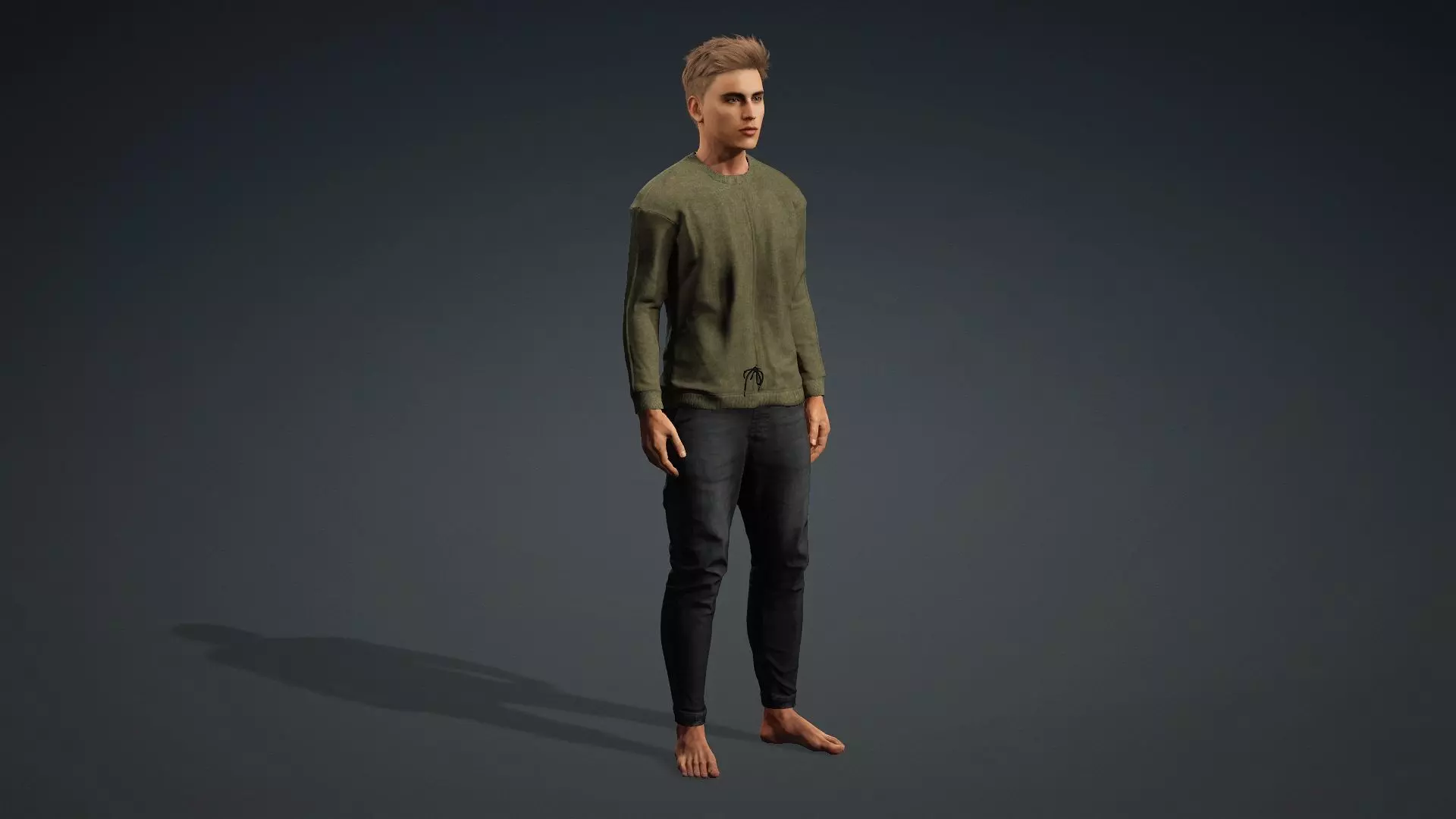 Realistic Male 3D Model 3D model_10