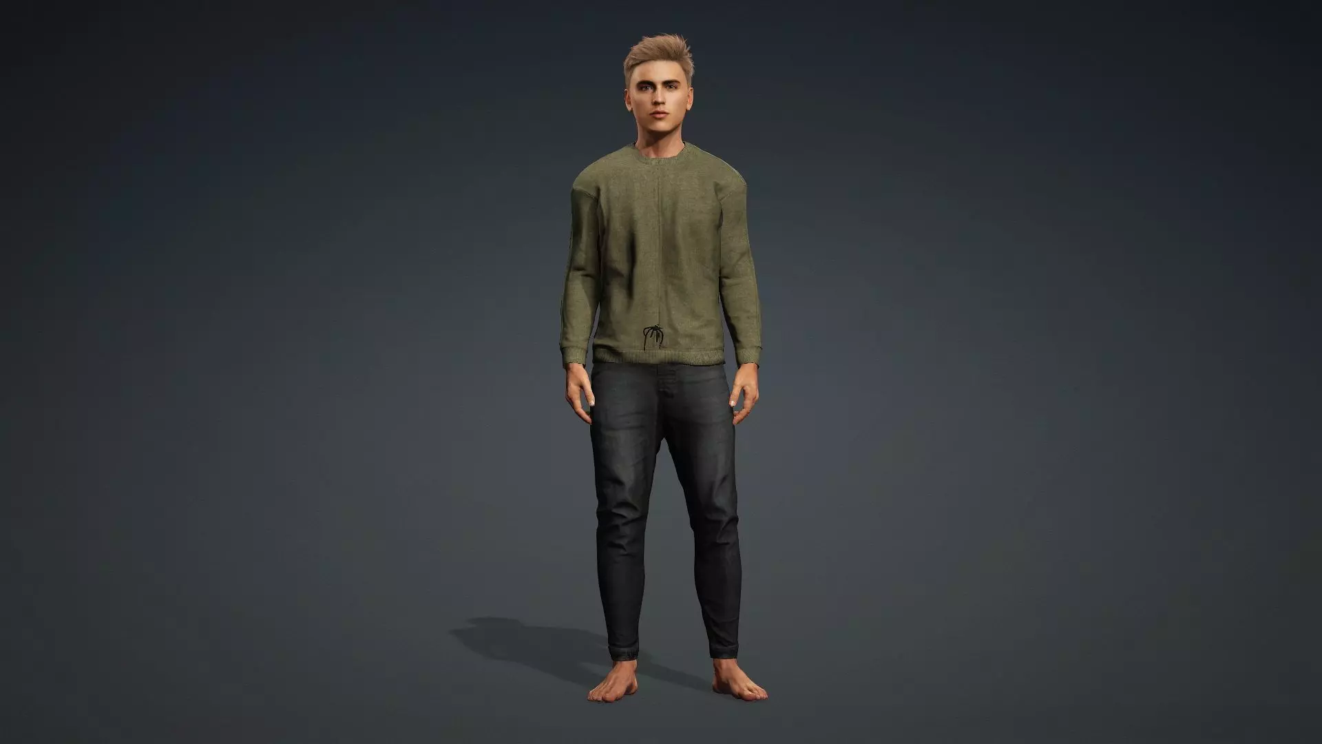 Realistic Male 3D Model 3D model_2