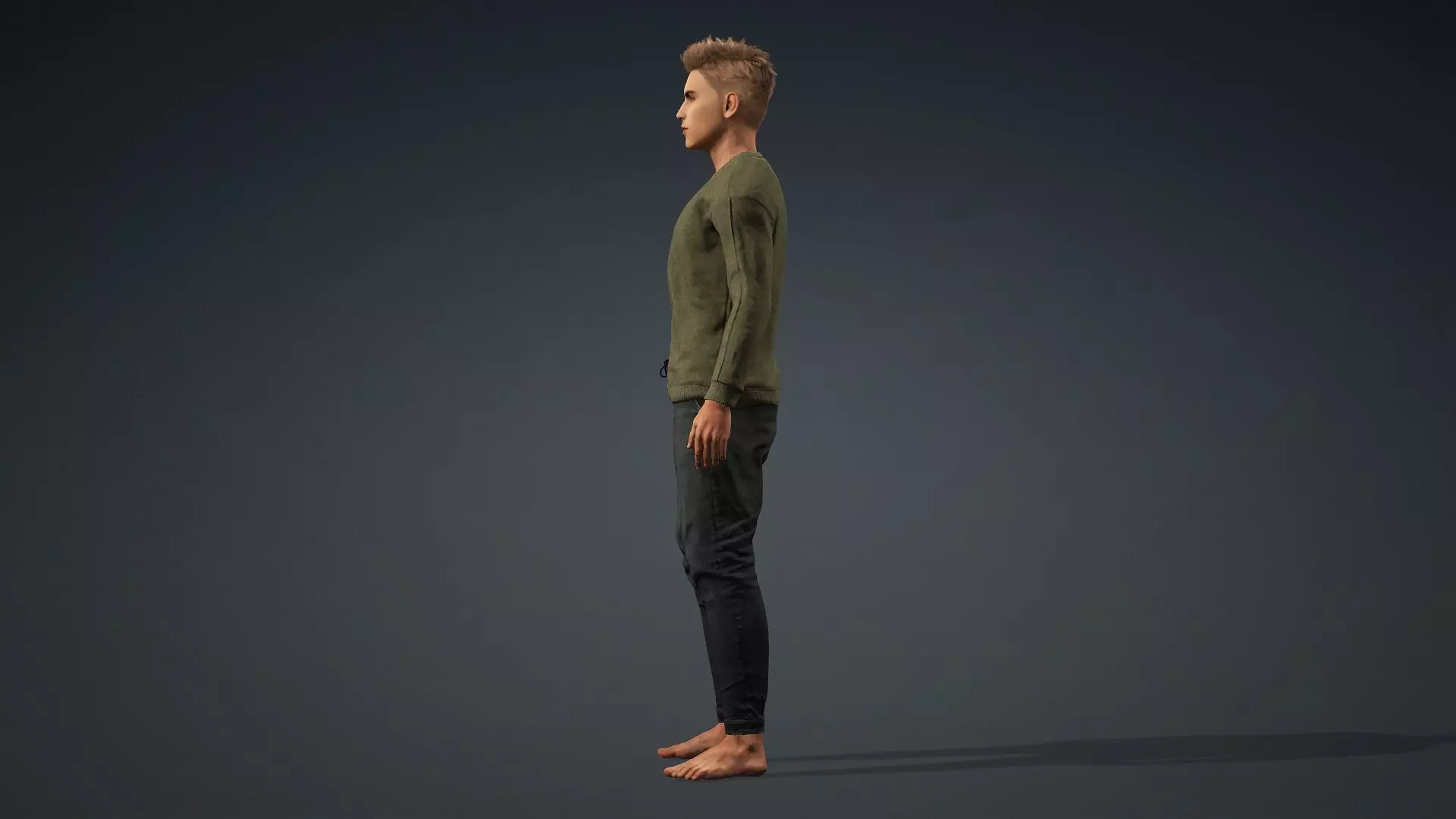 Realistic Male 3D Model 3D model_4