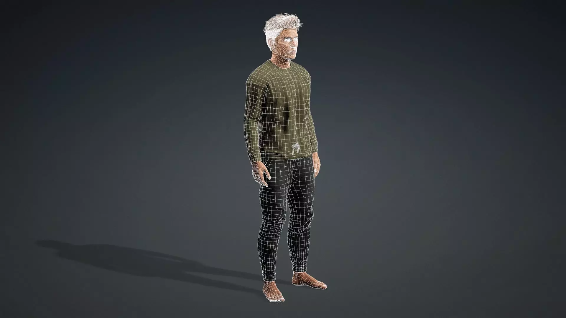 Realistic Male 3D Model 3D model_20