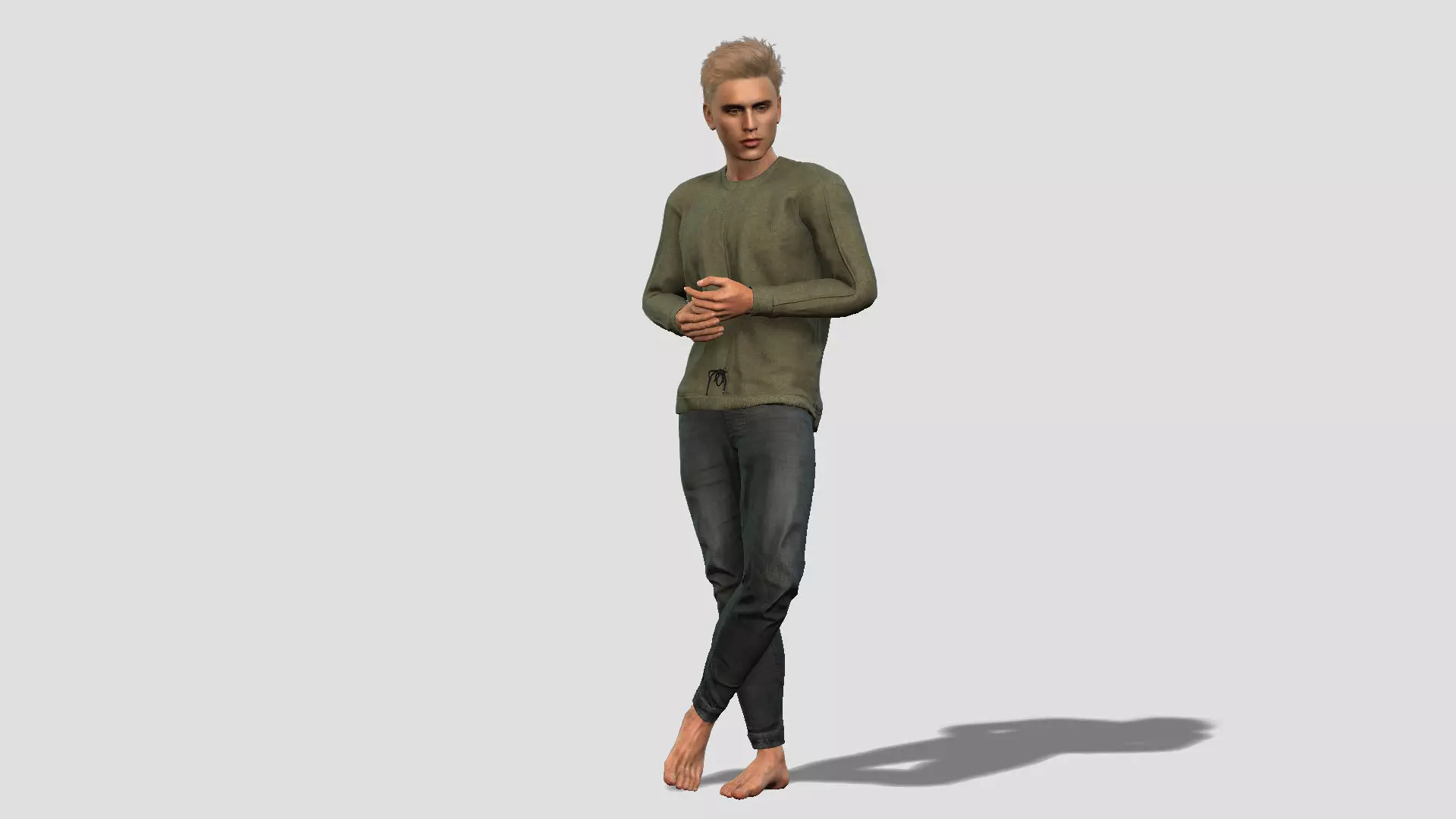 Realistic Male 3D Model 3D model_0