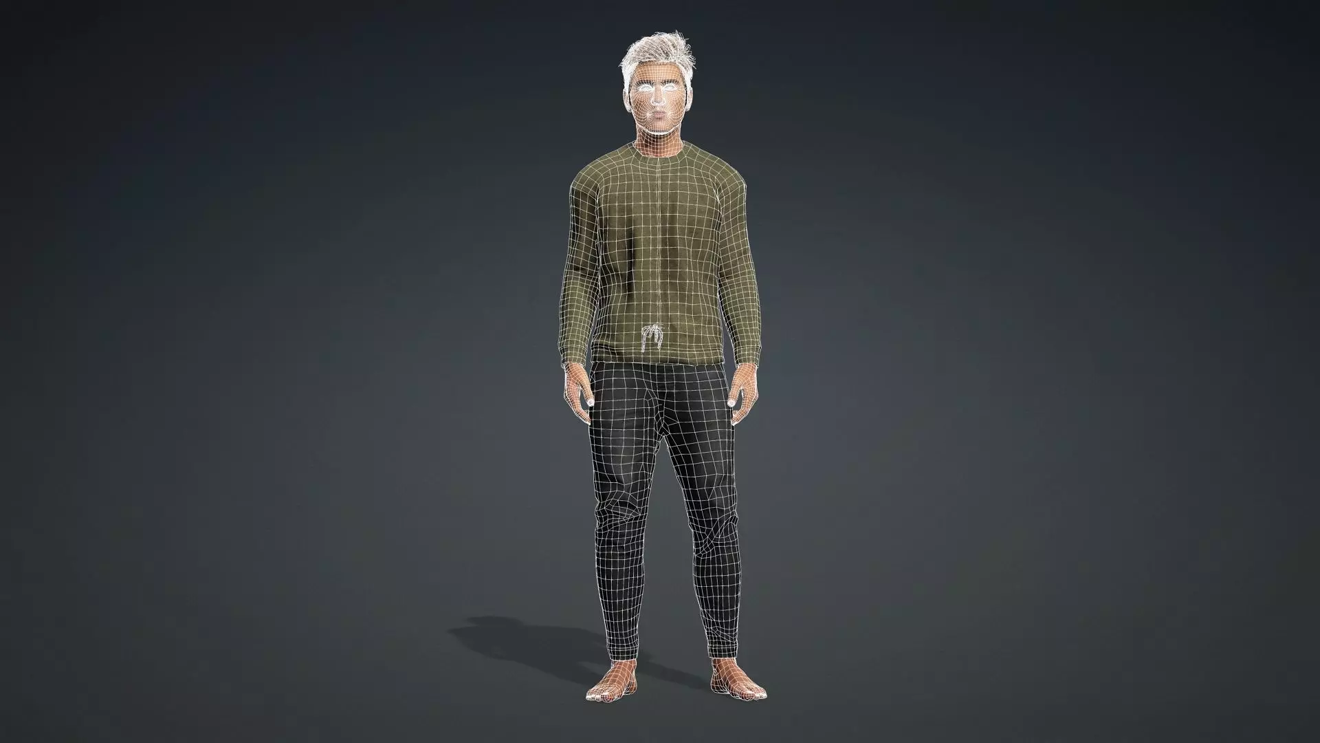 Realistic Male 3D Model 3D model_12