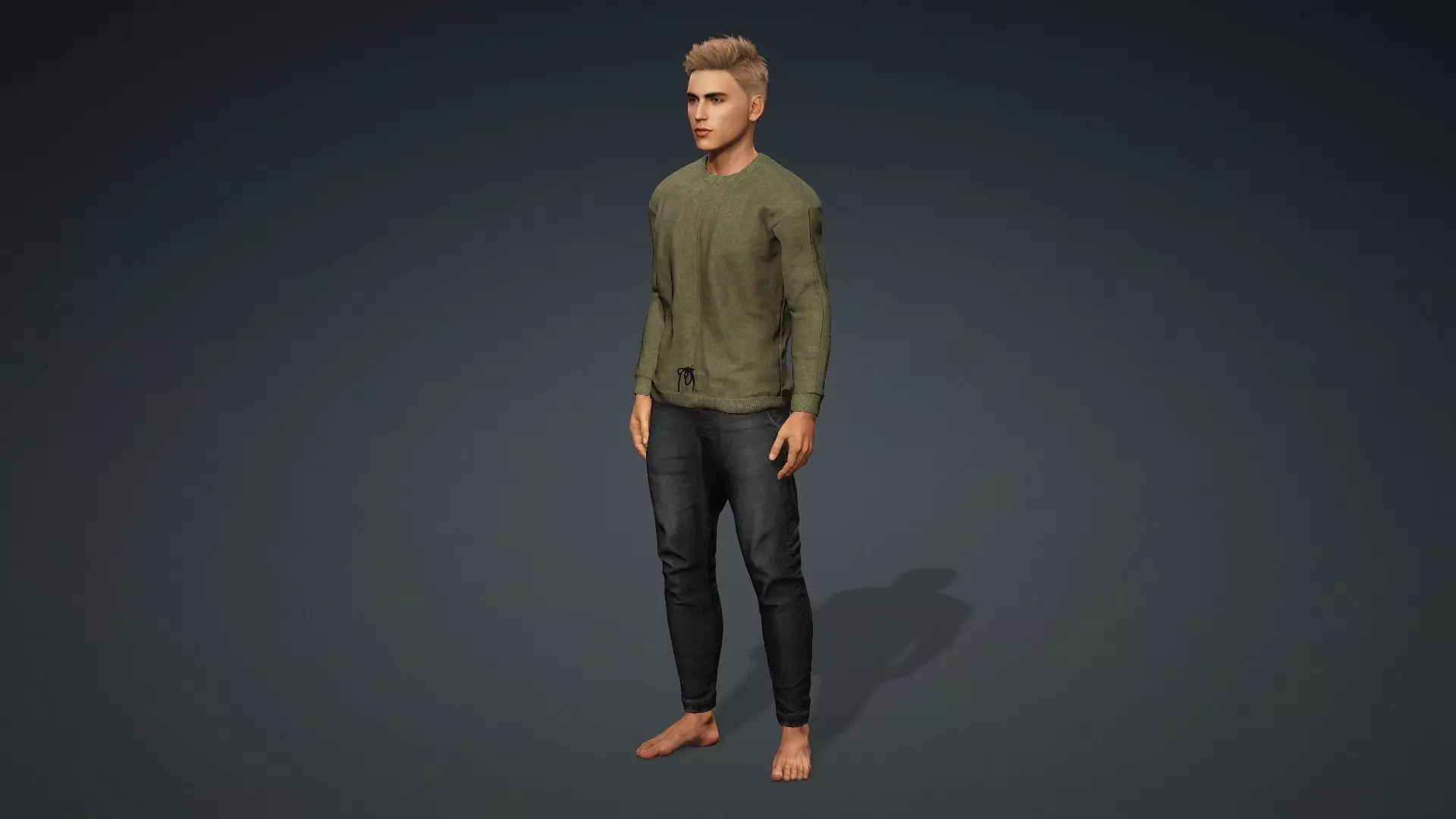 Realistic Male 3D Model 3D model_11