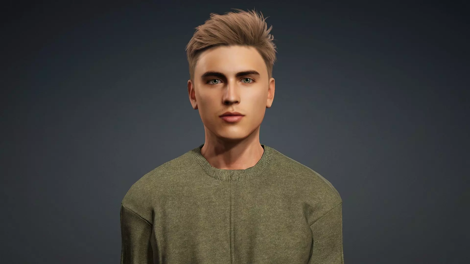Realistic Male 3D Model 3D model_7