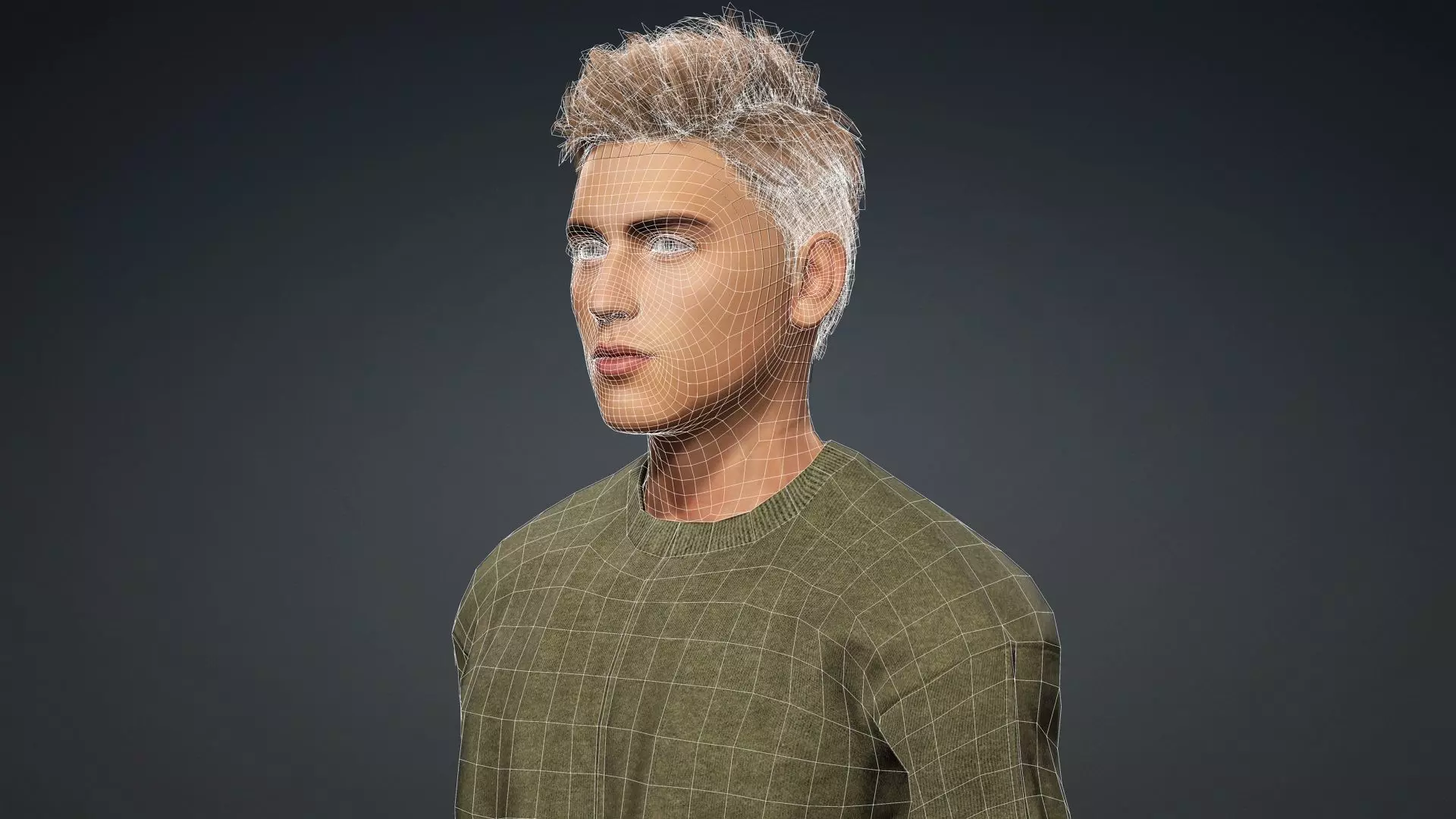 Realistic Male 3D Model 3D model_19