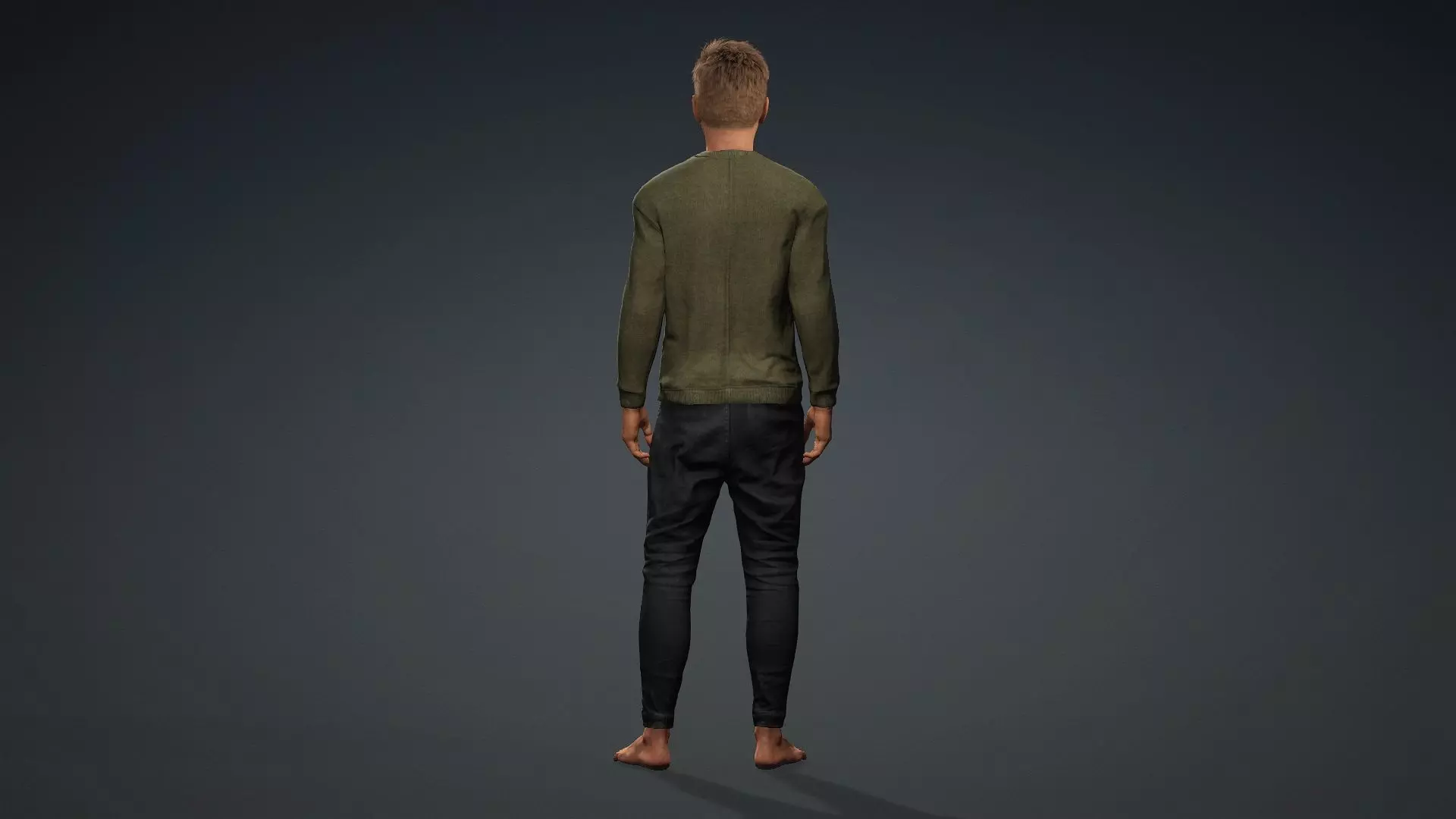 Realistic Male 3D Model 3D model_5