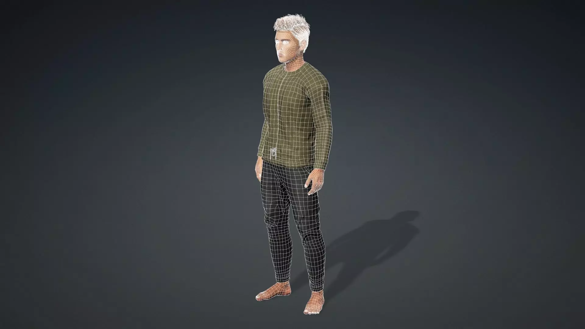 Realistic Male 3D Model 3D model_21