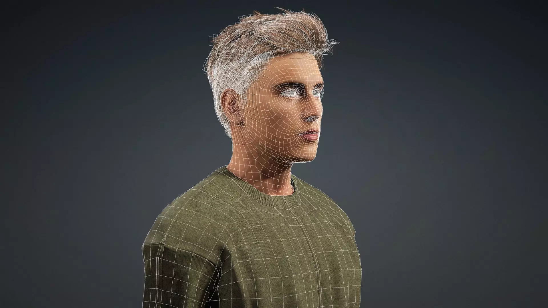 Realistic Male 3D Model 3D model_18