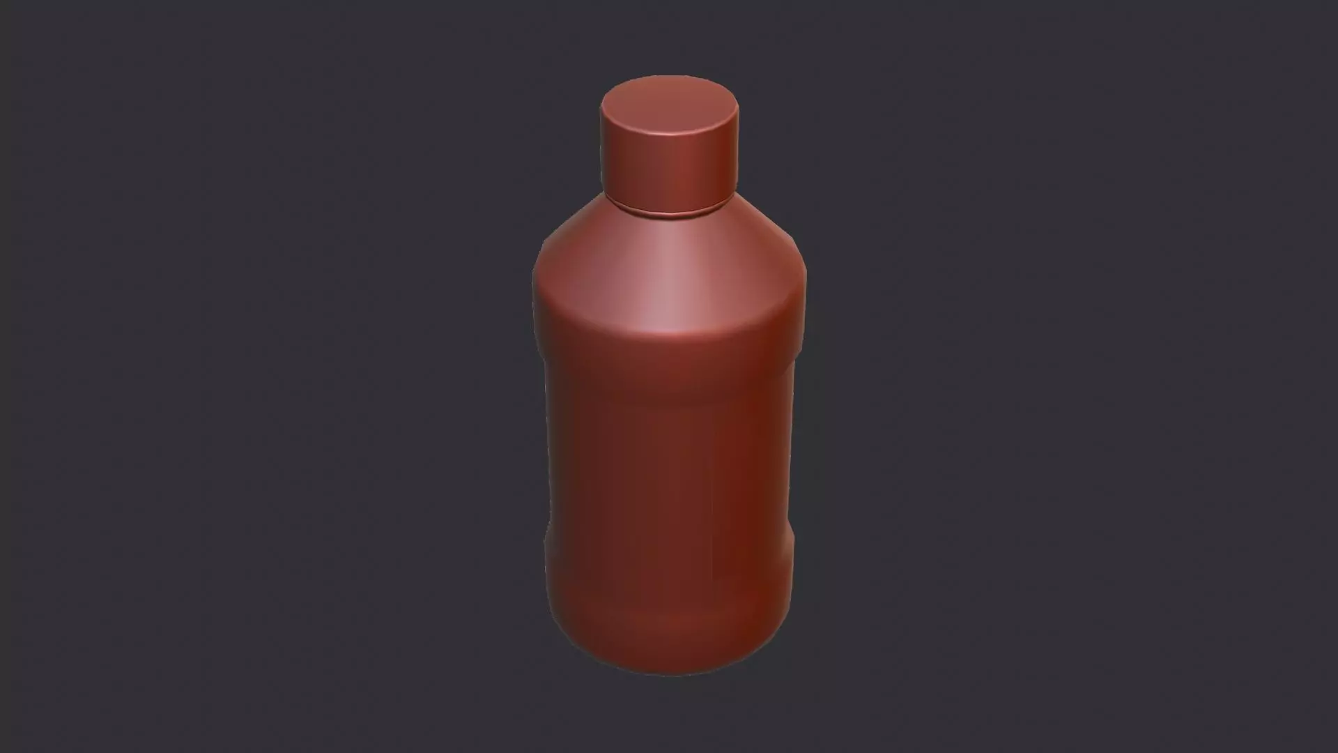 Medical Bottle with Neutral Label Low-poly 3D model_6