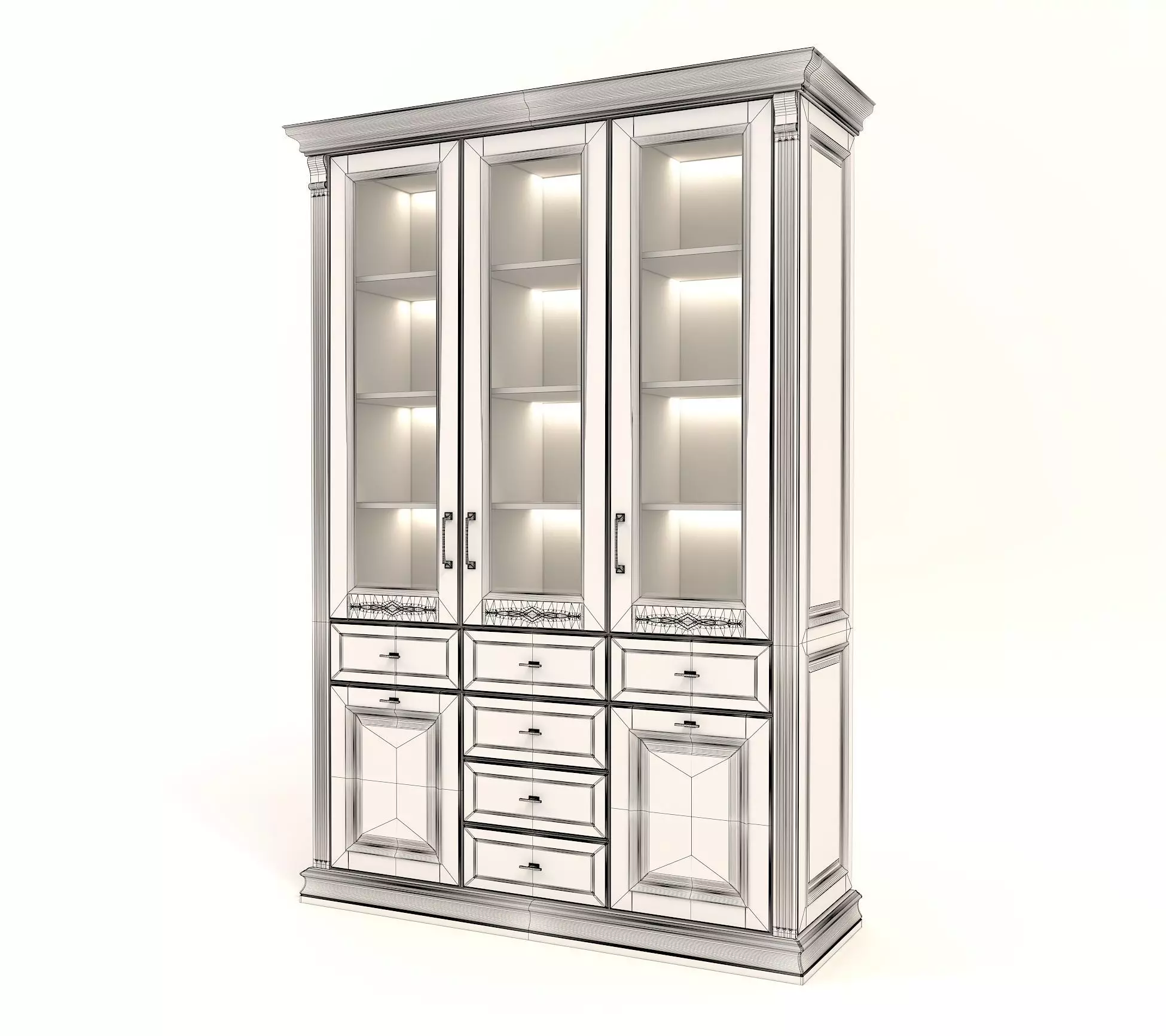 Wooden Furniture Collection 3D model_9