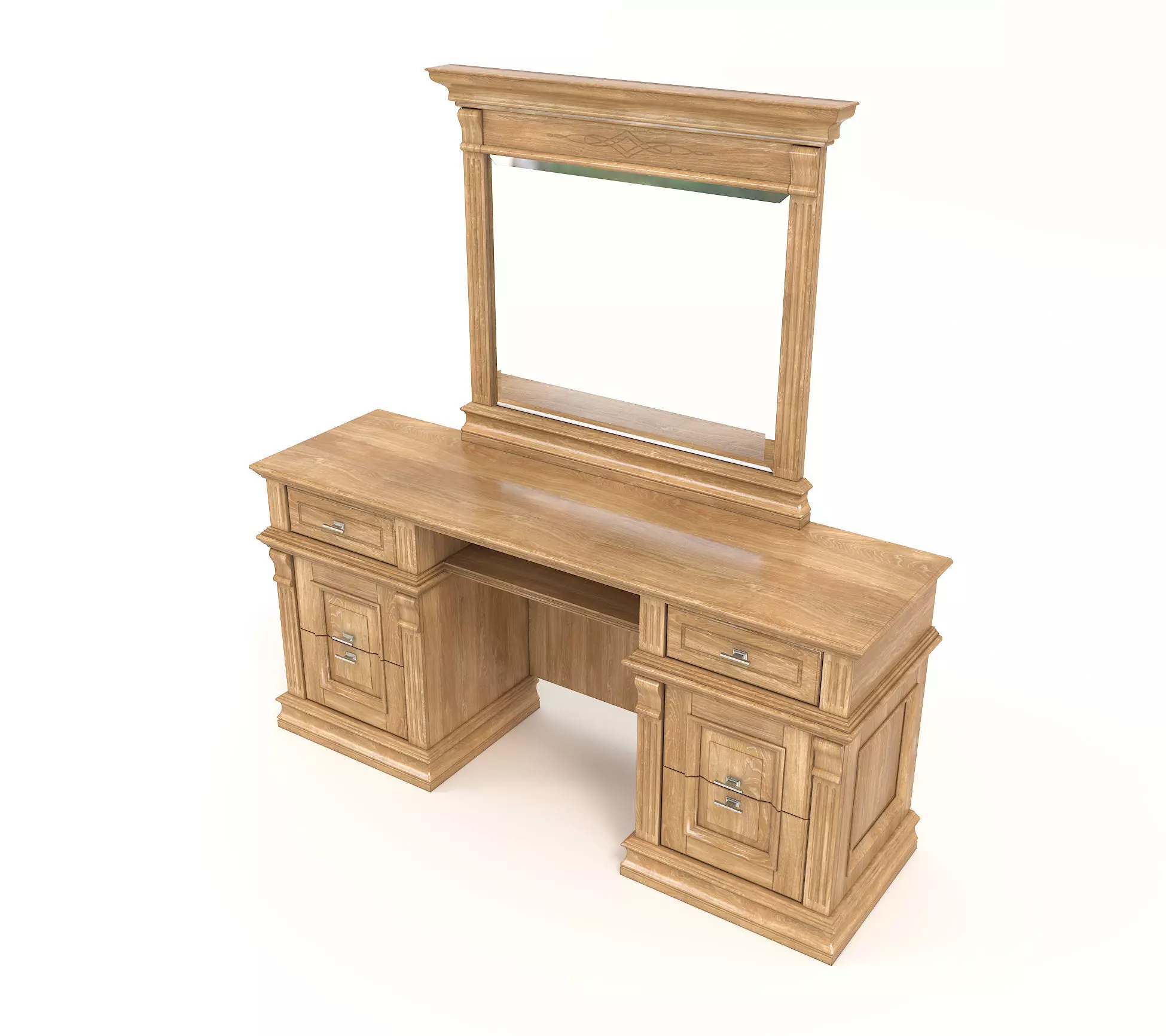 Wooden Furniture Collection 3D model_8