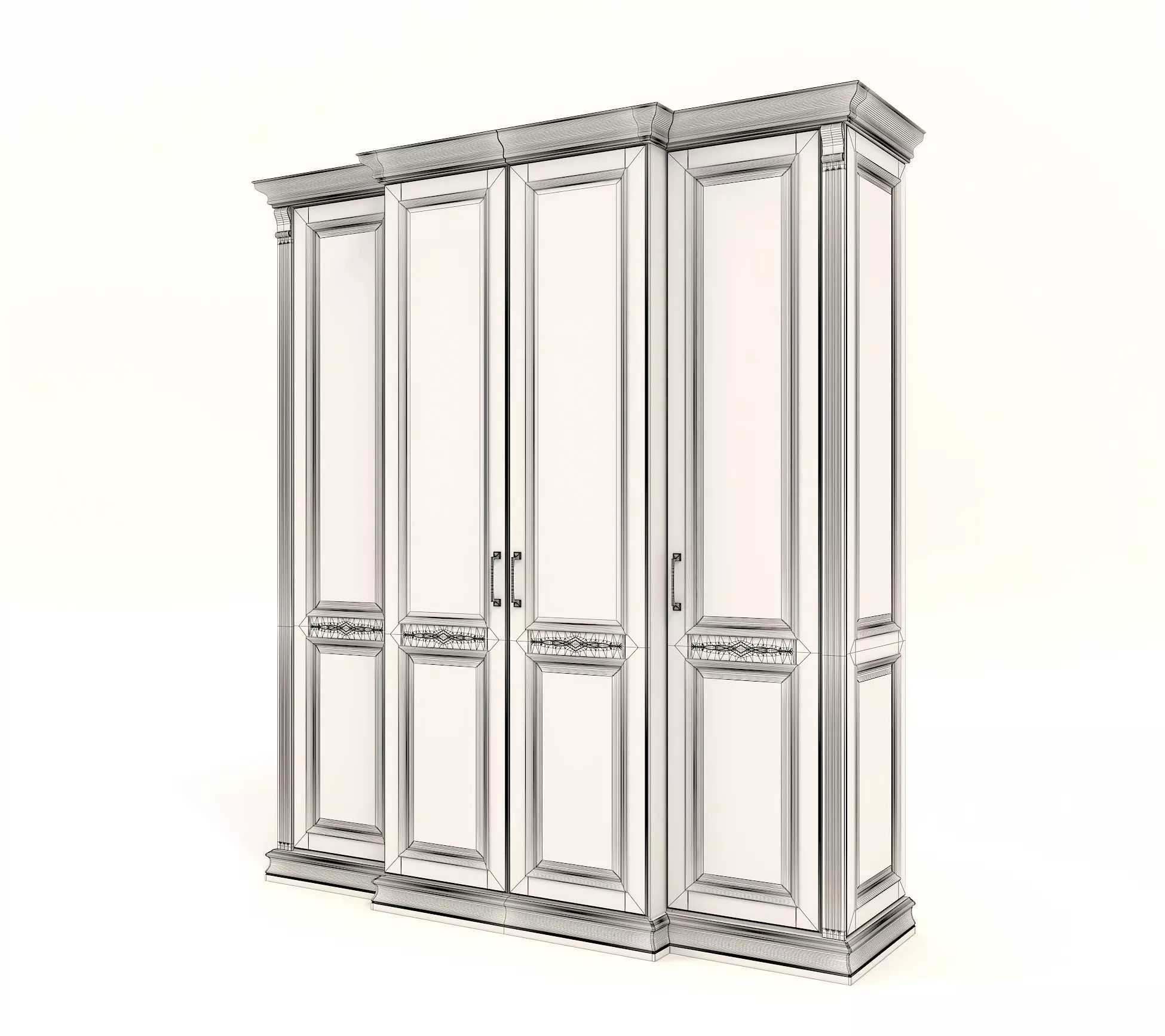 Wooden Furniture Collection 3D model_10