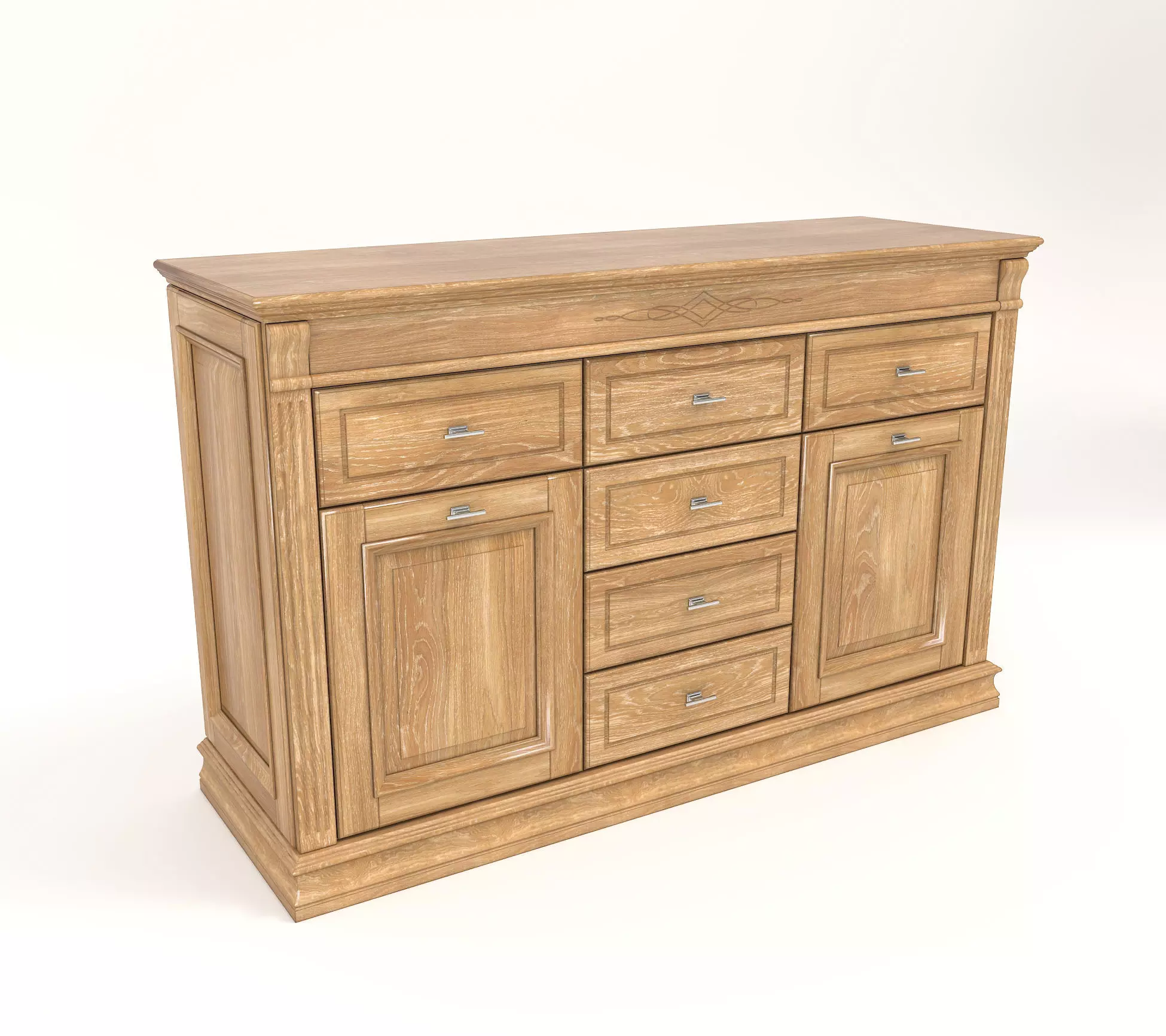 Wooden Furniture Collection 3D model_3