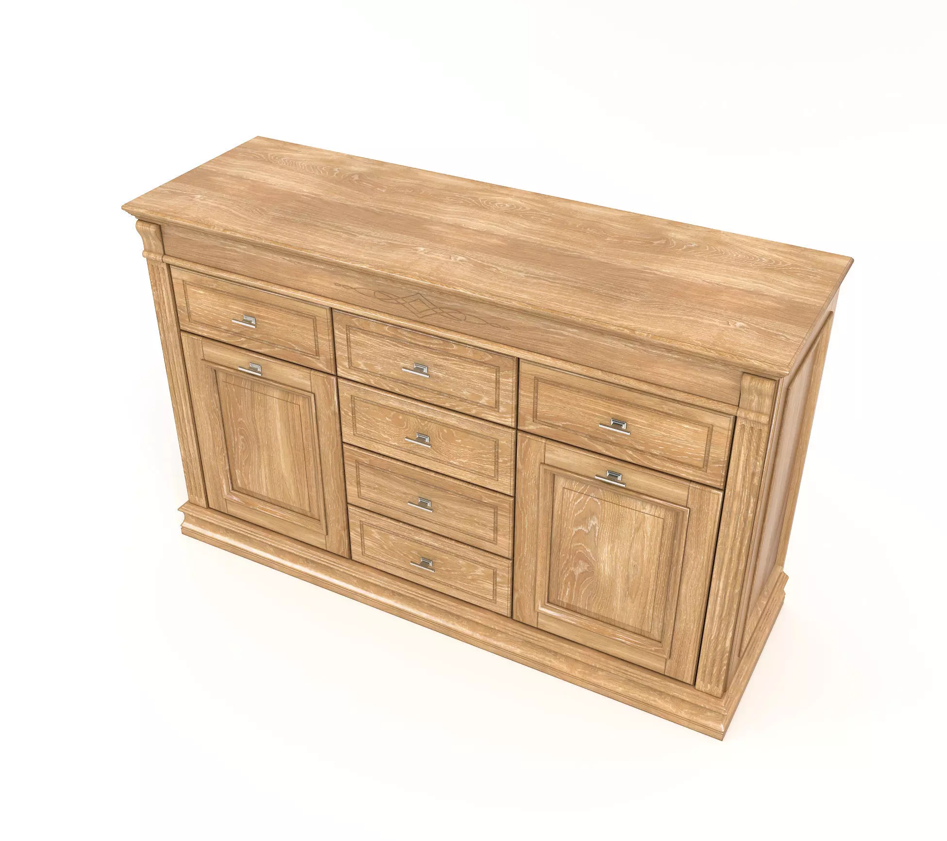 Wooden Furniture Collection 3D model_6