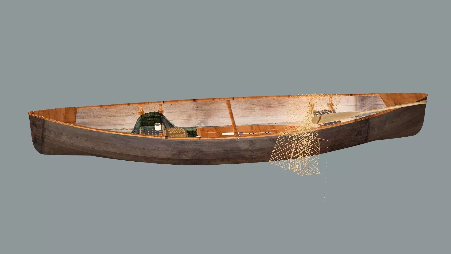 Old Fishing Boat-Lodka 3D Model 3D model_1