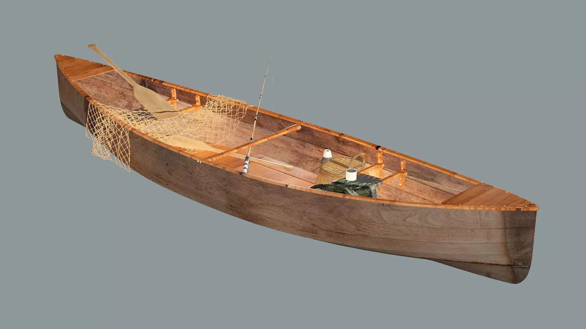 Old Fishing Boat-Lodka 3D Model 3D model_7
