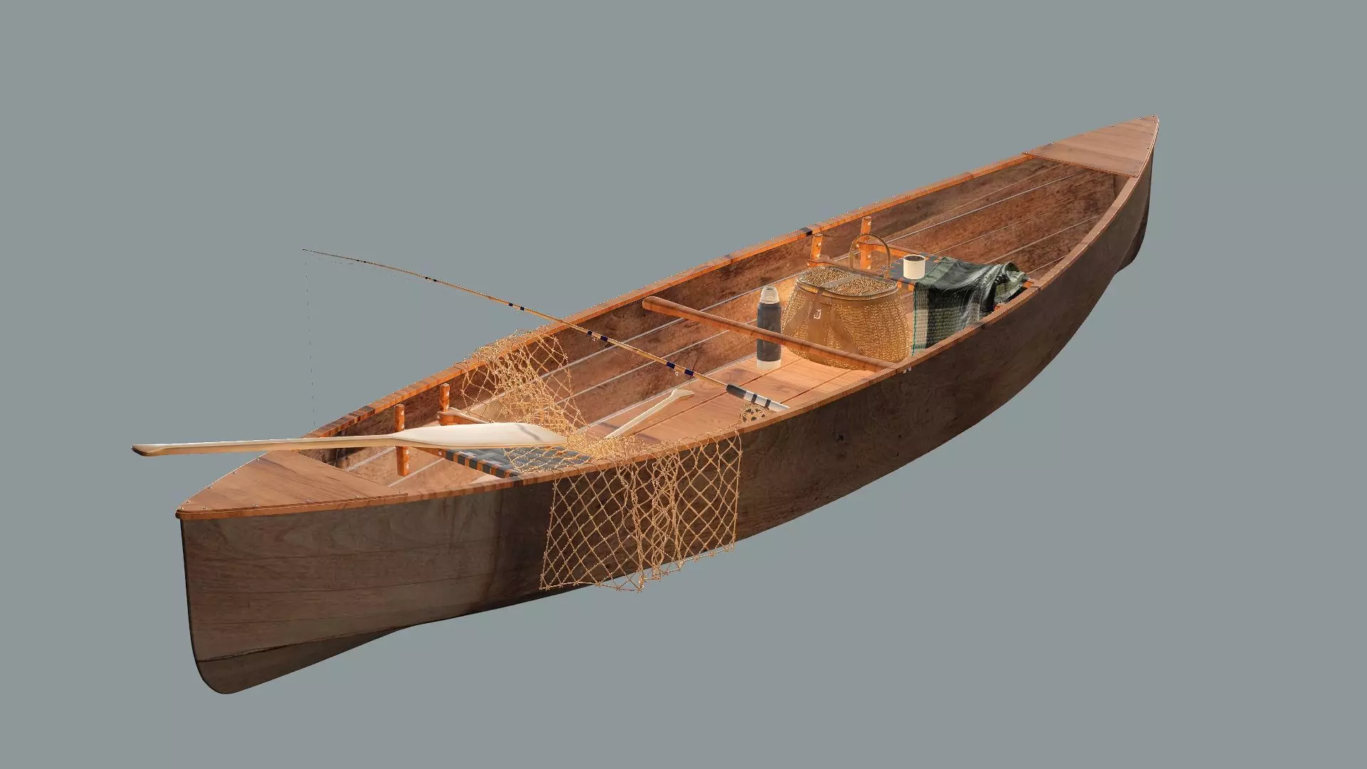 Old Fishing Boat-Lodka 3D Model 3D model_4