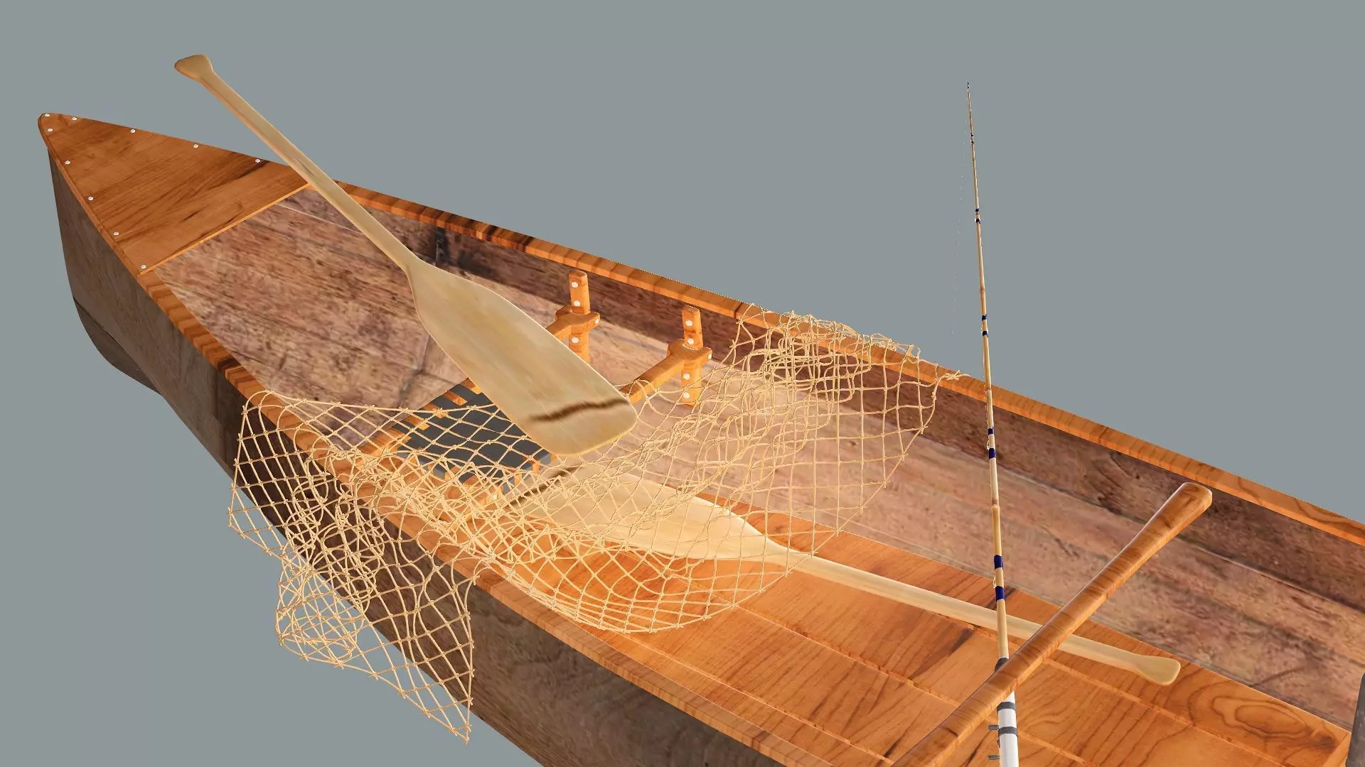 Old Fishing Boat-Lodka 3D Model 3D model_10