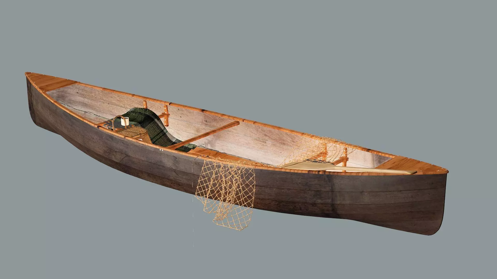 Old Fishing Boat-Lodka 3D Model 3D model_2