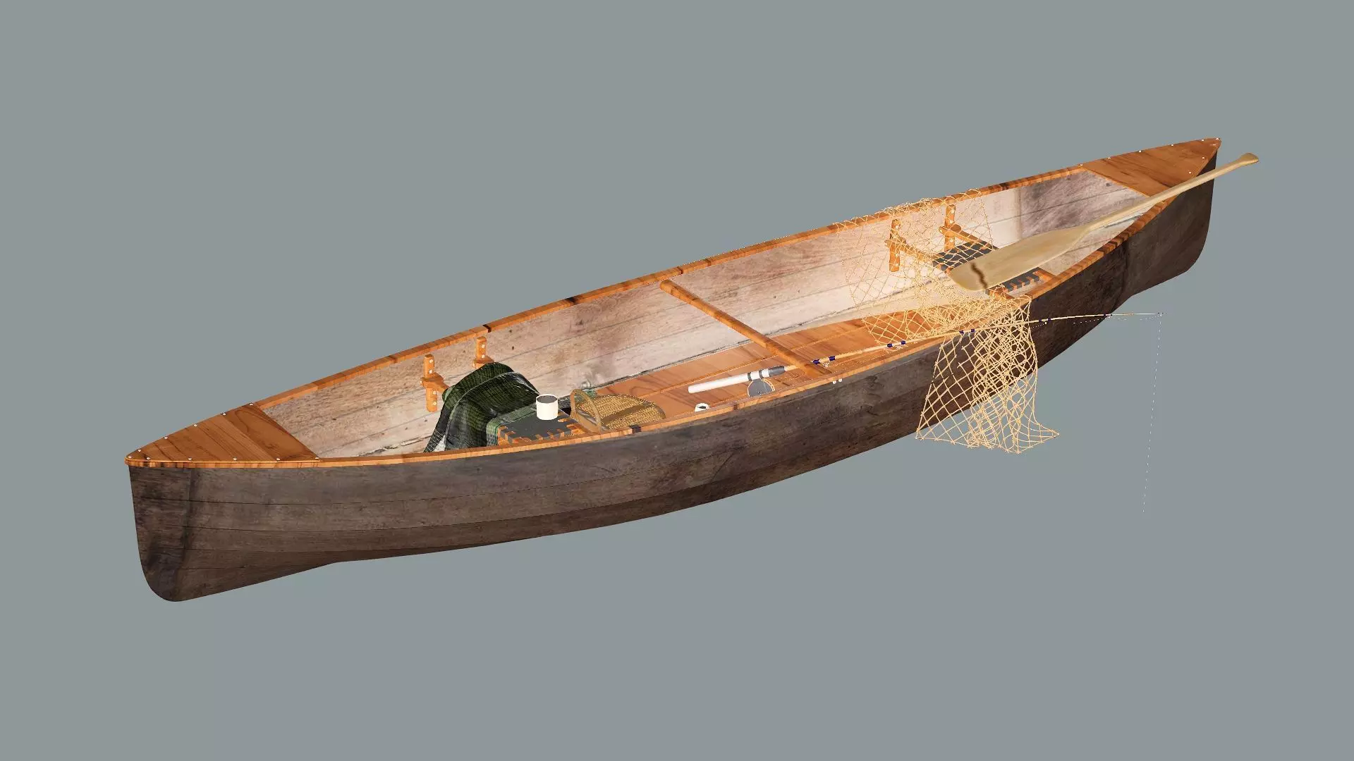 Old Fishing Boat-Lodka 3D Model 3D model_8