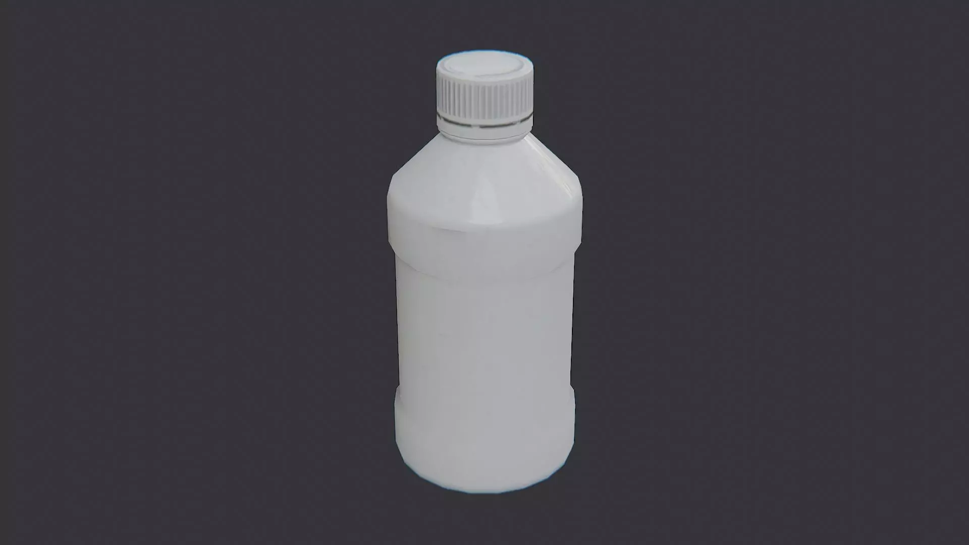 Medical Bottle with Lid Low-poly 3D model_1