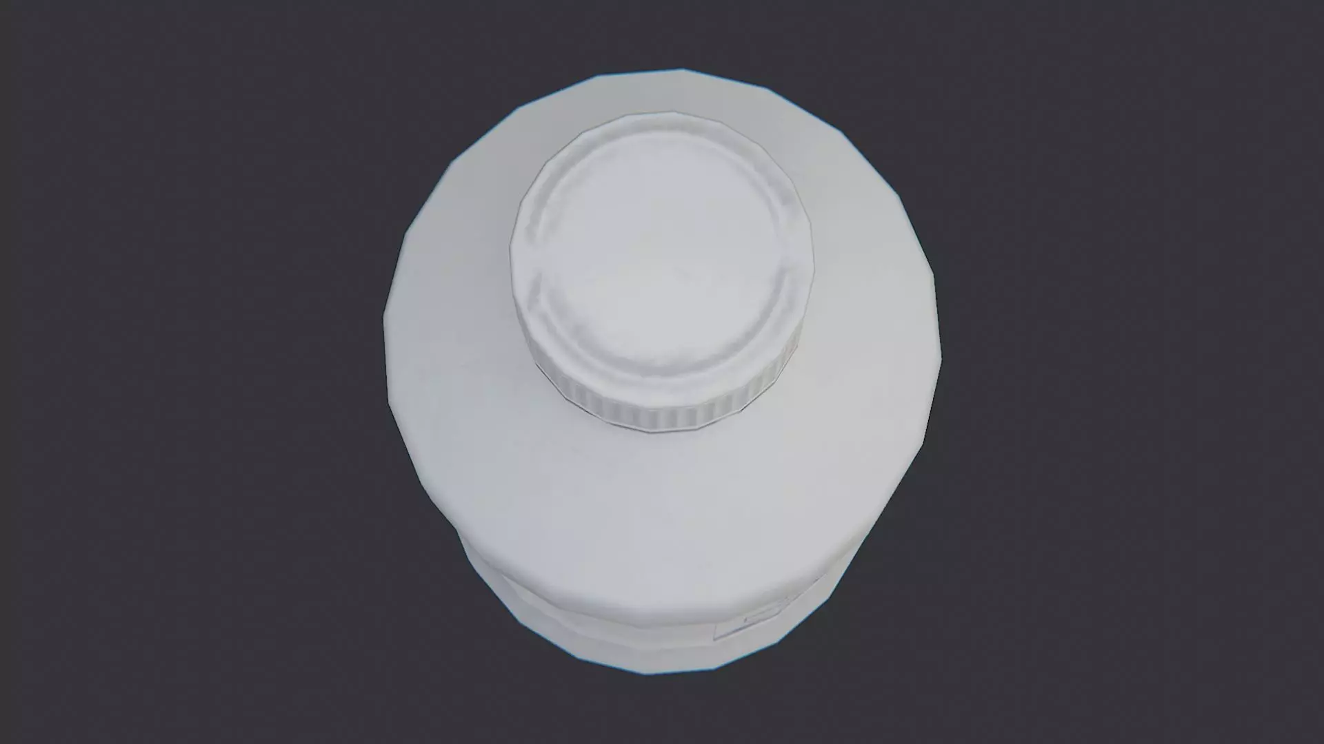 Medical Bottle with Lid Low-poly 3D model_4