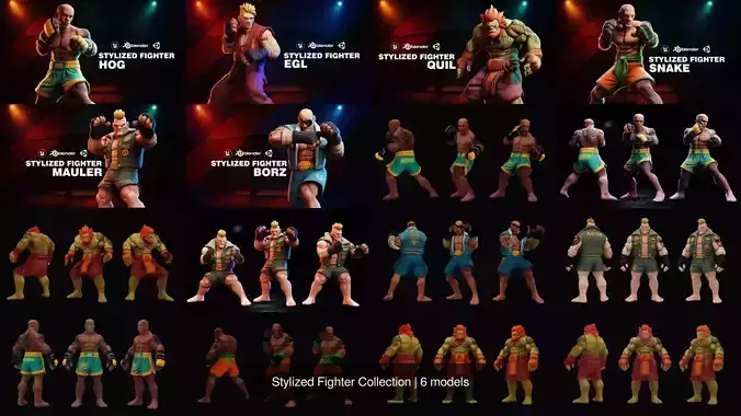 Stylized Fighter Collection