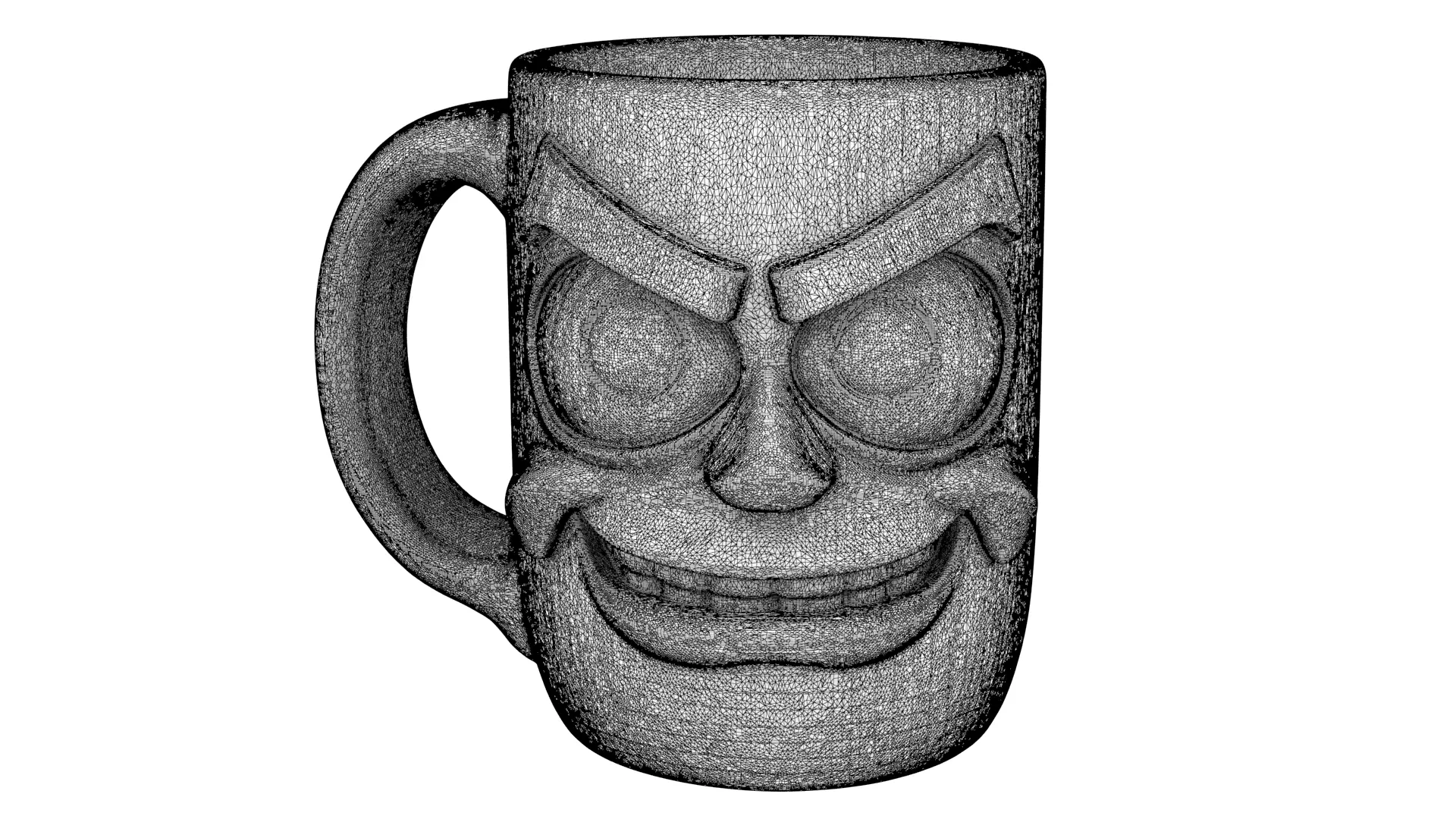 Mug smiling 05 3D model_9