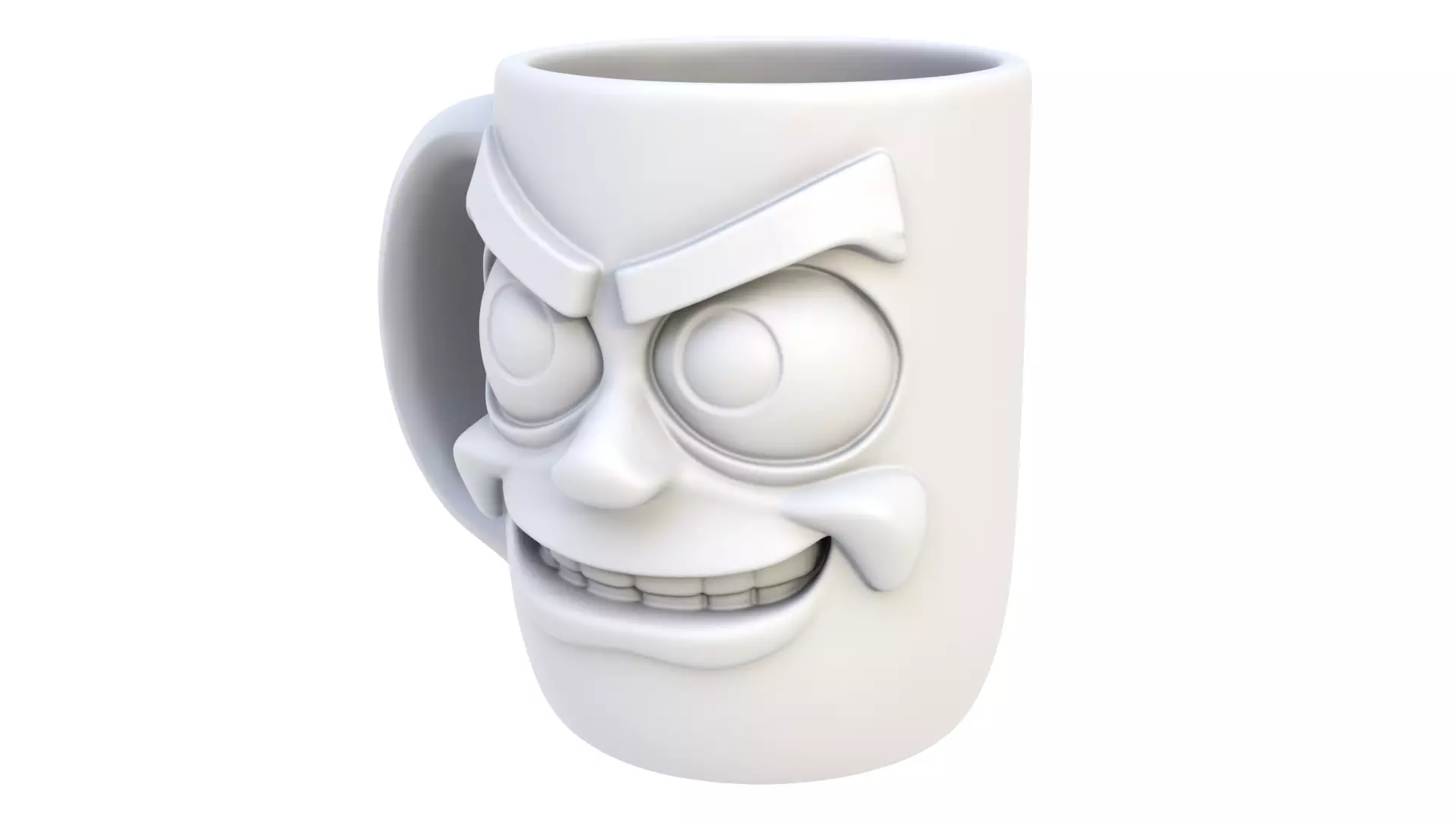 Mug smiling 05 3D model_0