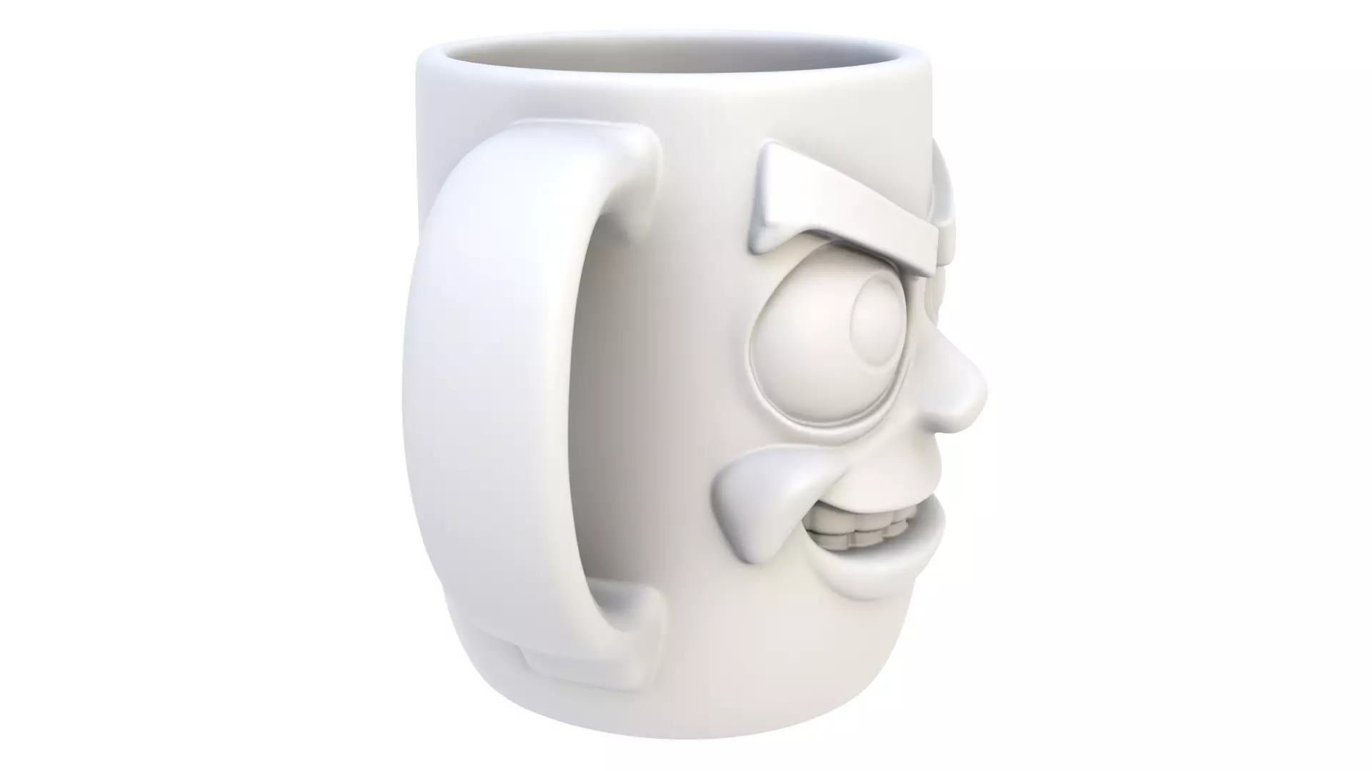 Mug smiling 05 3D model_4