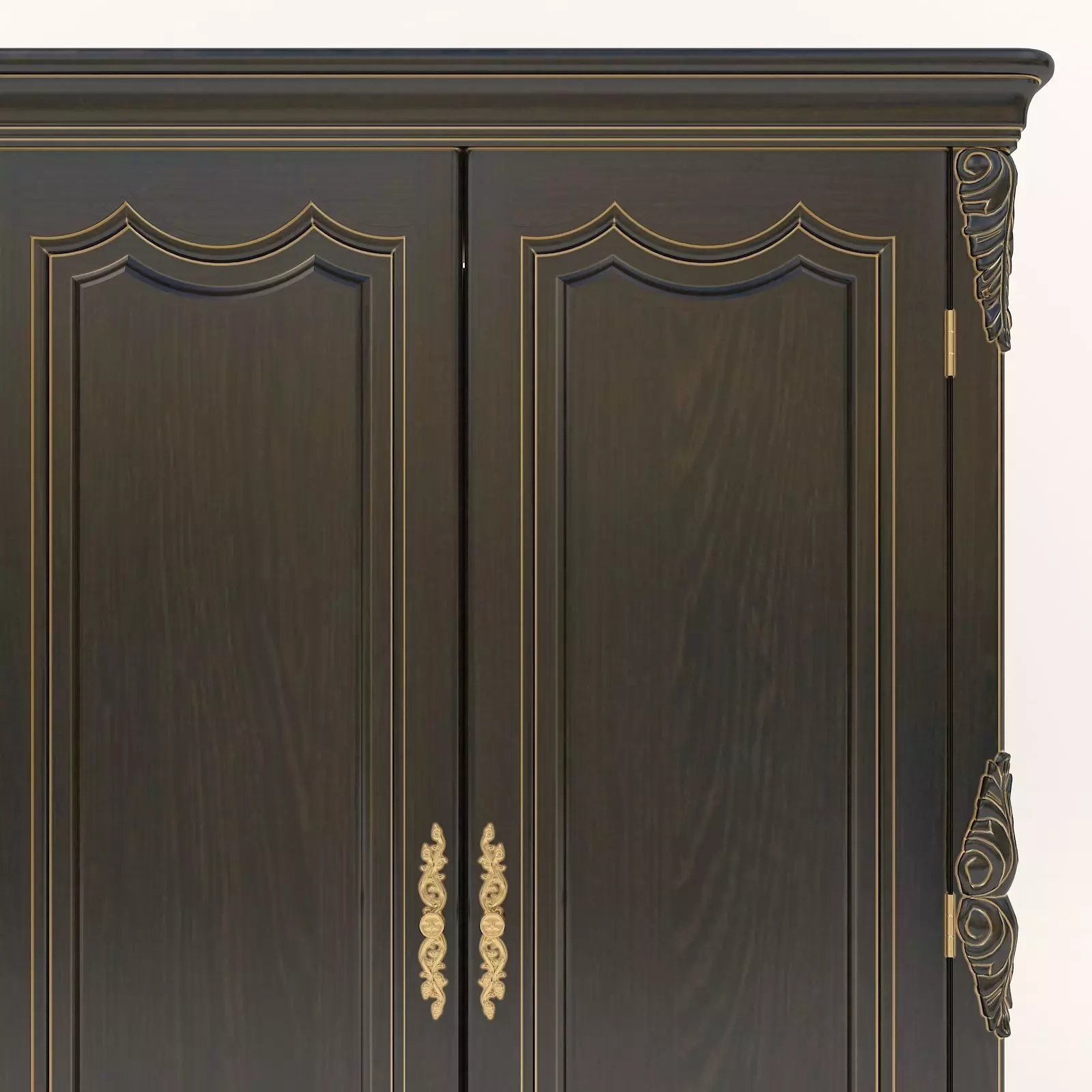 Classic European style Cabinet 3D model_7