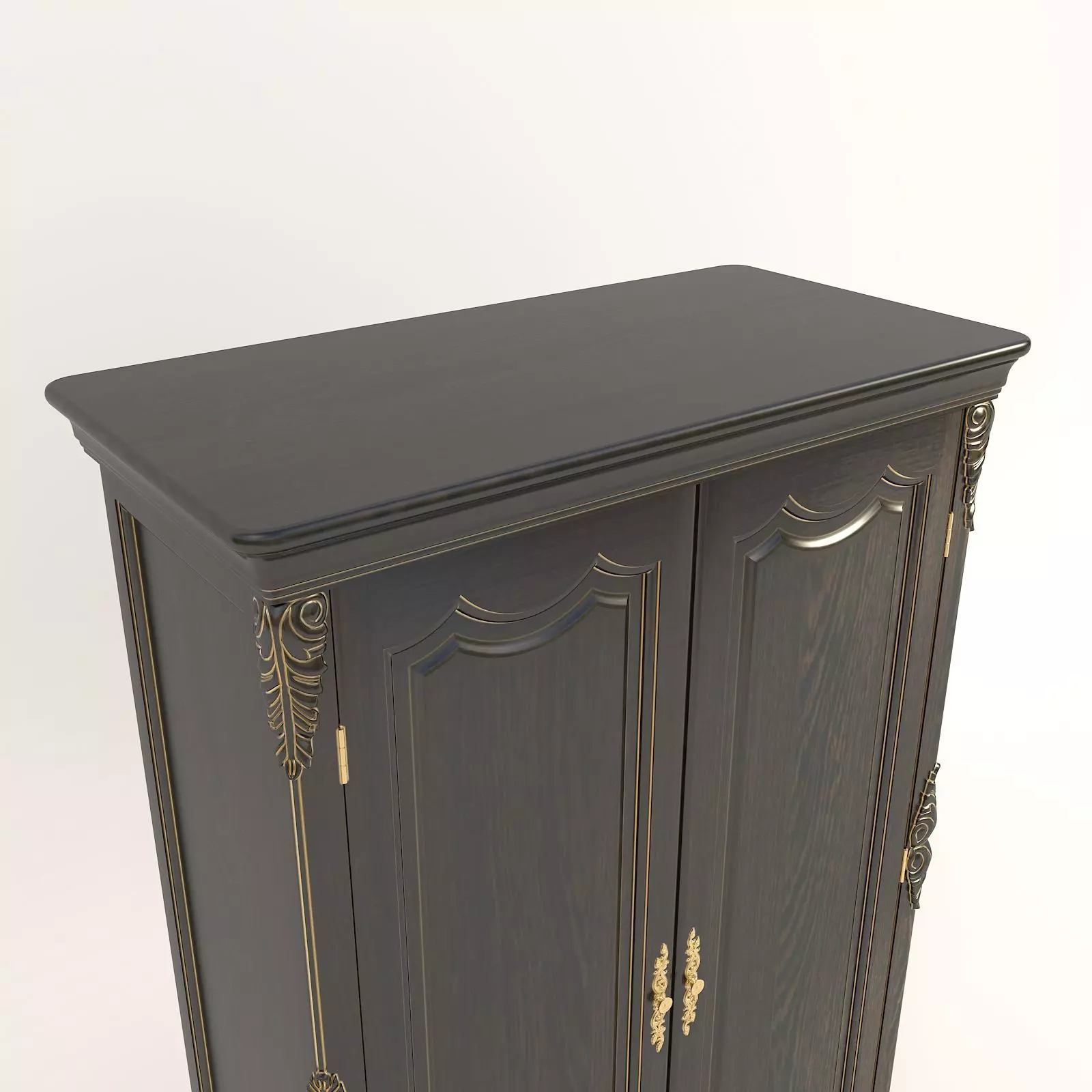 Classic European style Cabinet 3D model_1