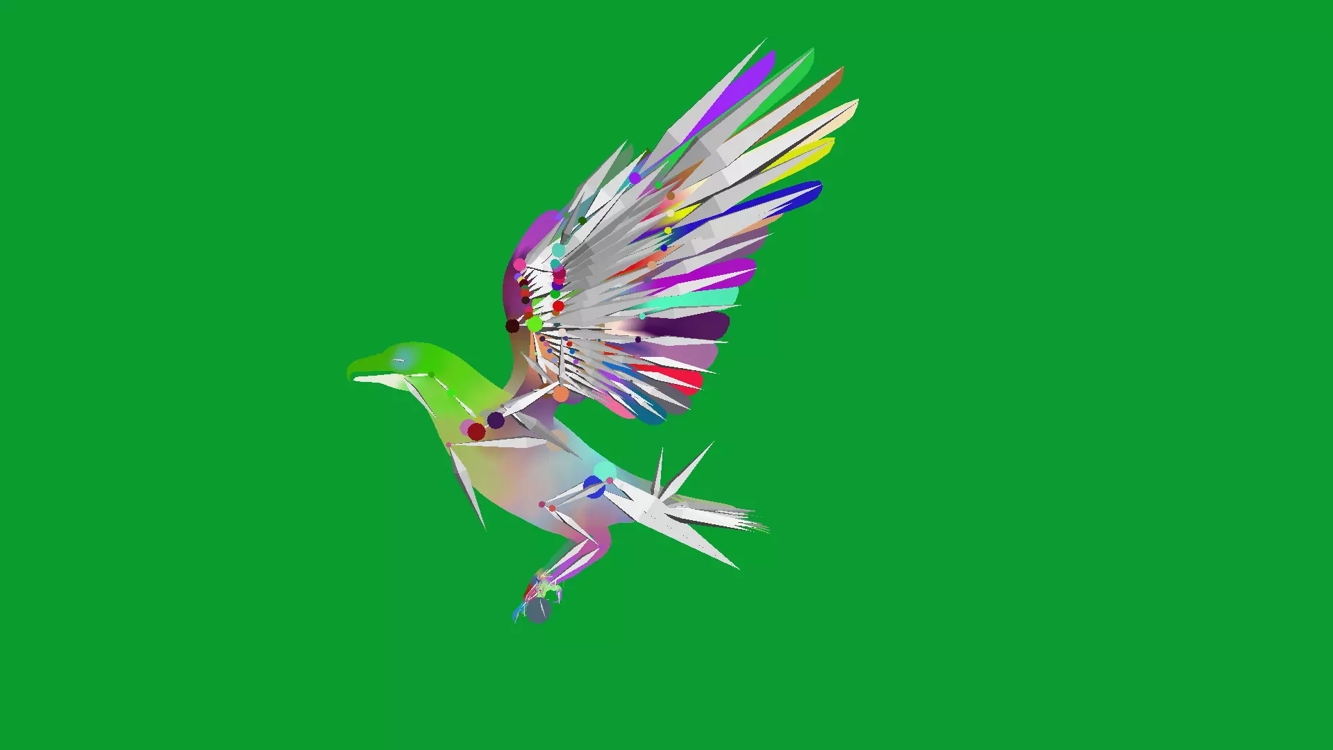 White Tailed Eagle Low-poly 3D model_35