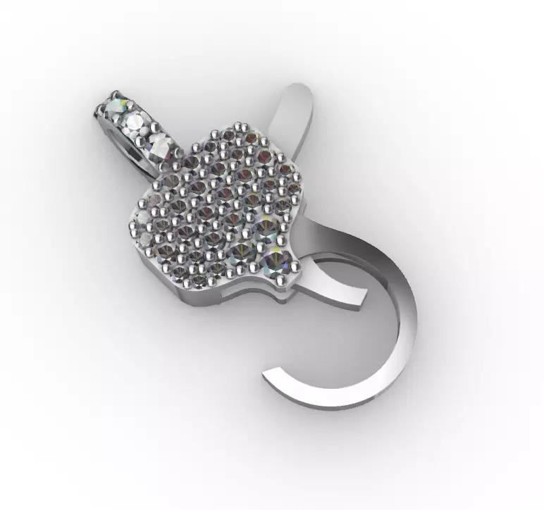 hiphop hook lock  3D print model_12