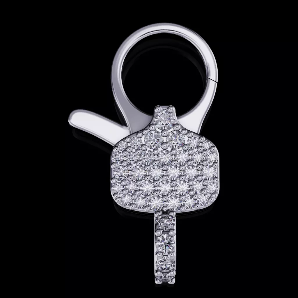 hiphop hook lock  3D print model_3