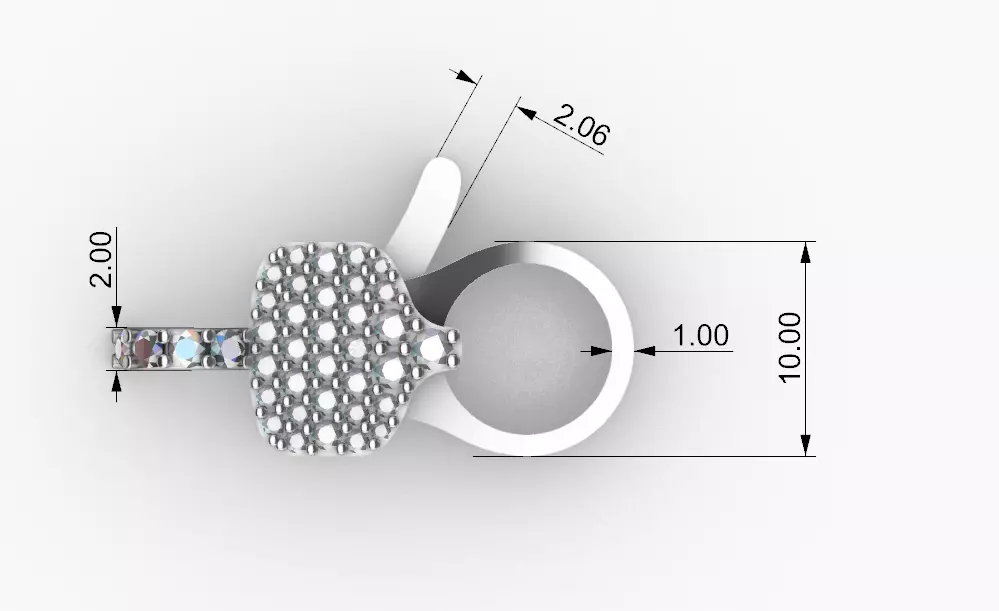 hiphop hook lock  3D print model_13