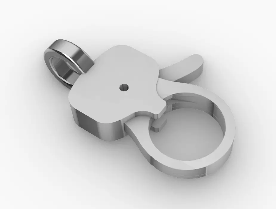 hiphop hook lock  3D print model_4