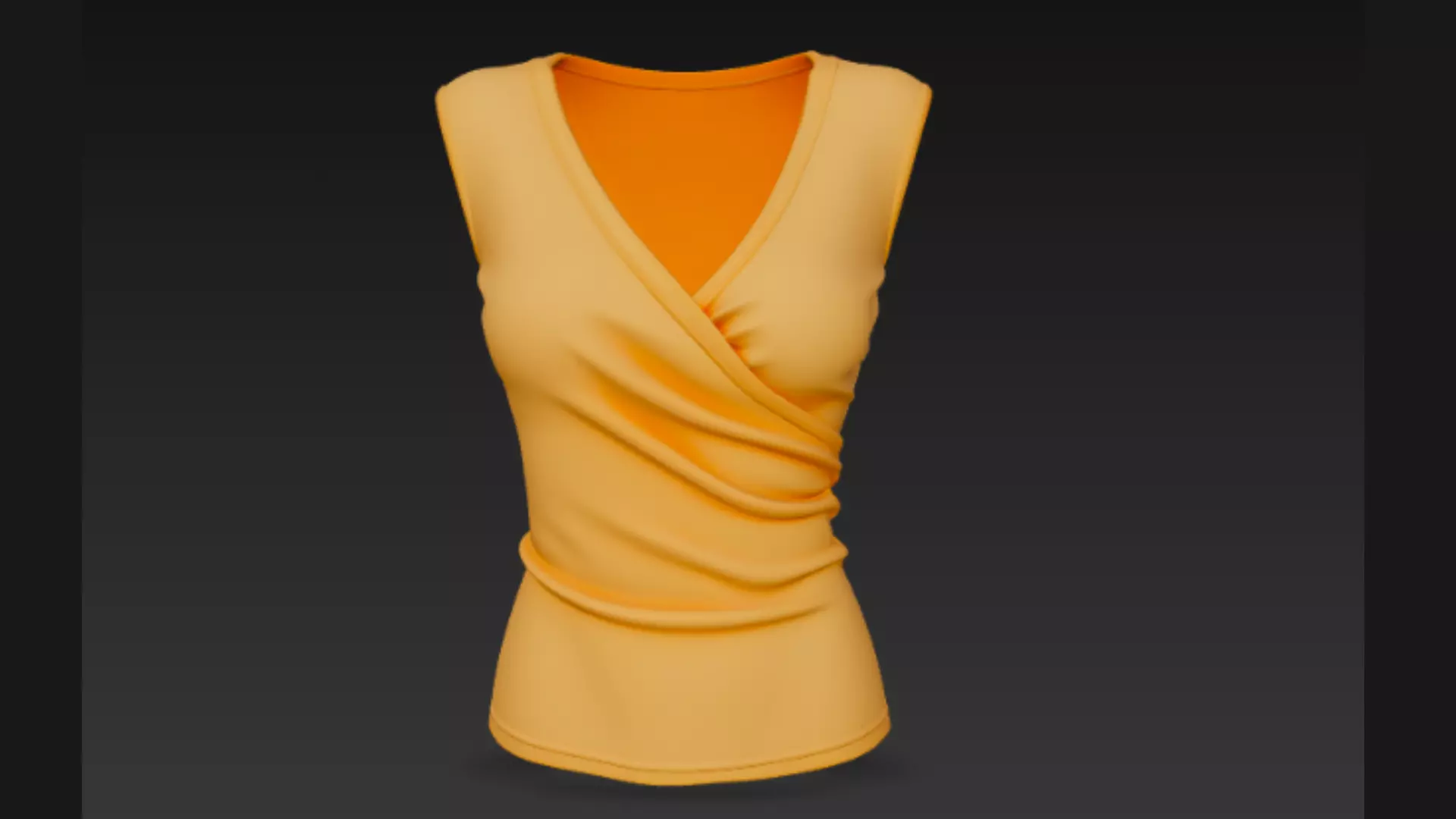 Sleeveless Ladies Top 3D Model 3D model_2