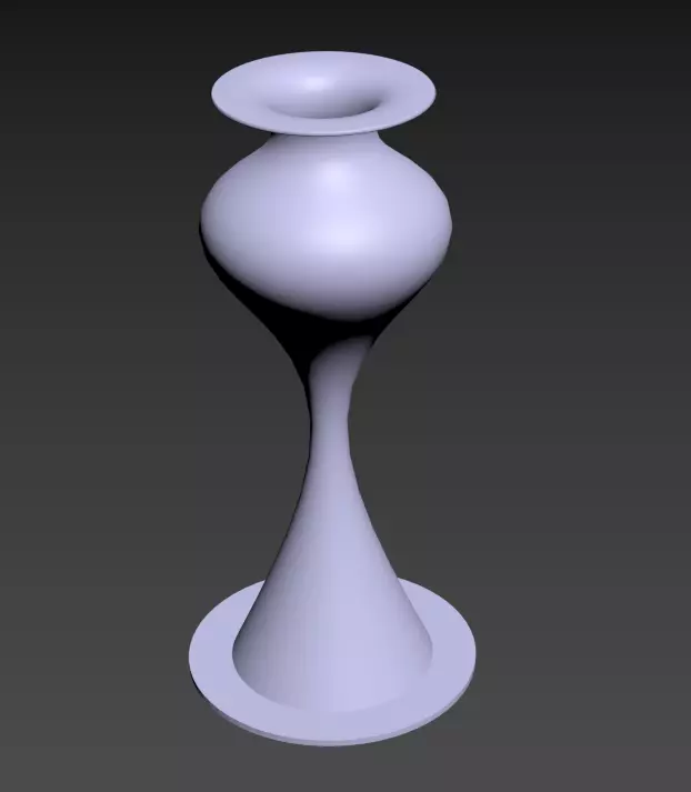 Empty Flower Vase  Low-poly 3D model_5