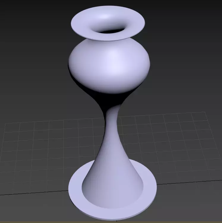 Empty Flower Vase  Low-poly 3D model_6