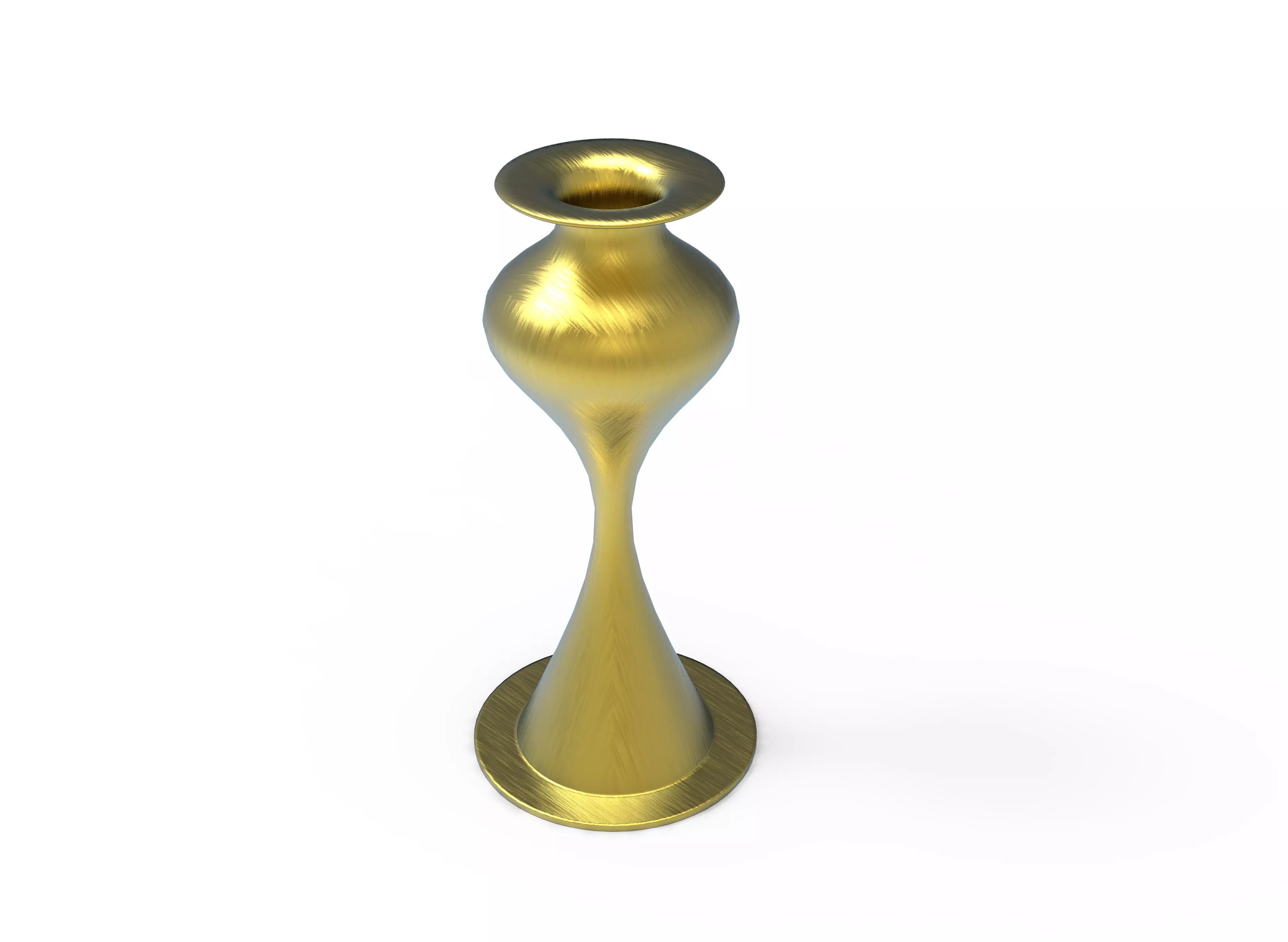 Empty Flower Vase  Low-poly 3D model_0