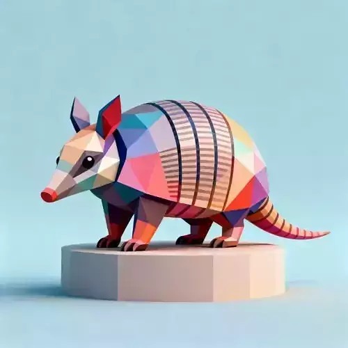 2674Low Poly Australian Armadillo 3D Model  pug