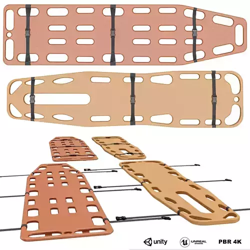 Spinal Boards Low-poly 3D model