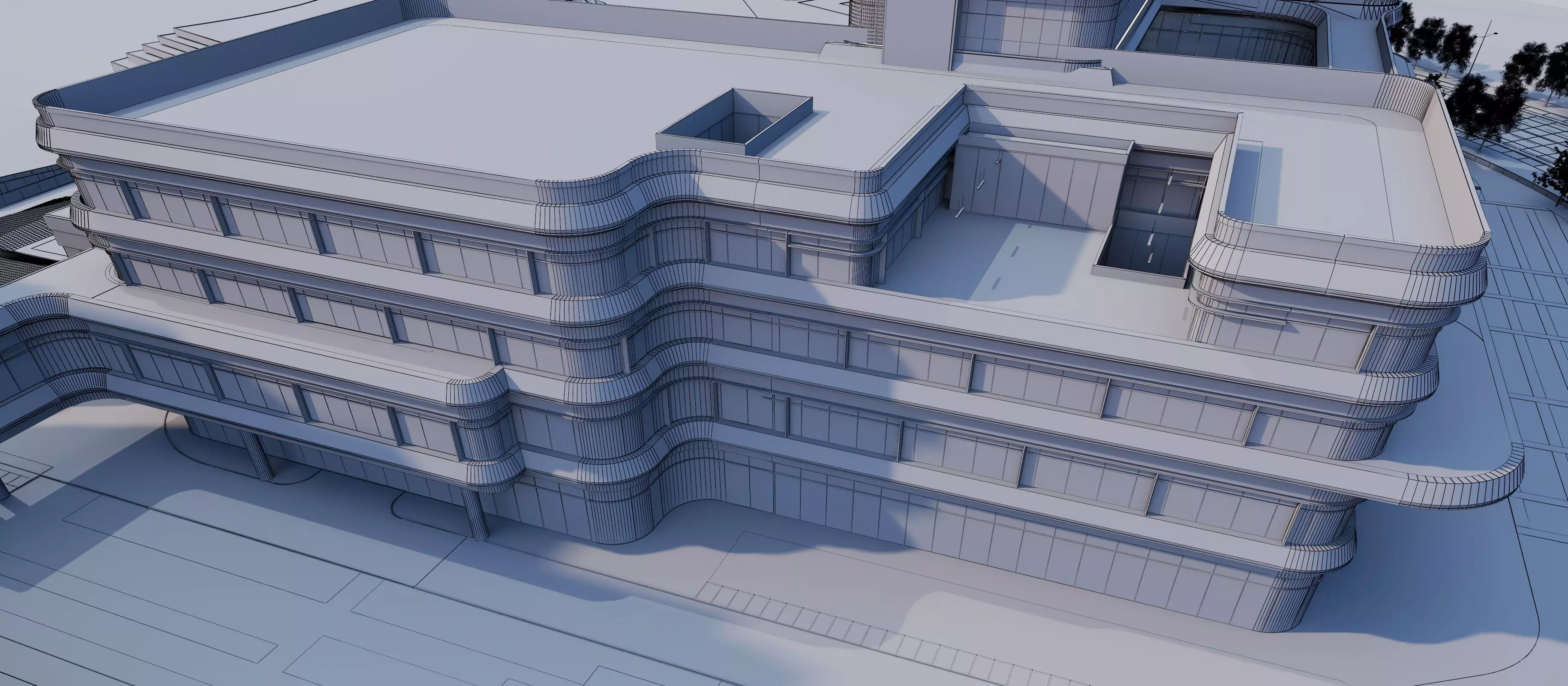hospital building with 3D model_15
