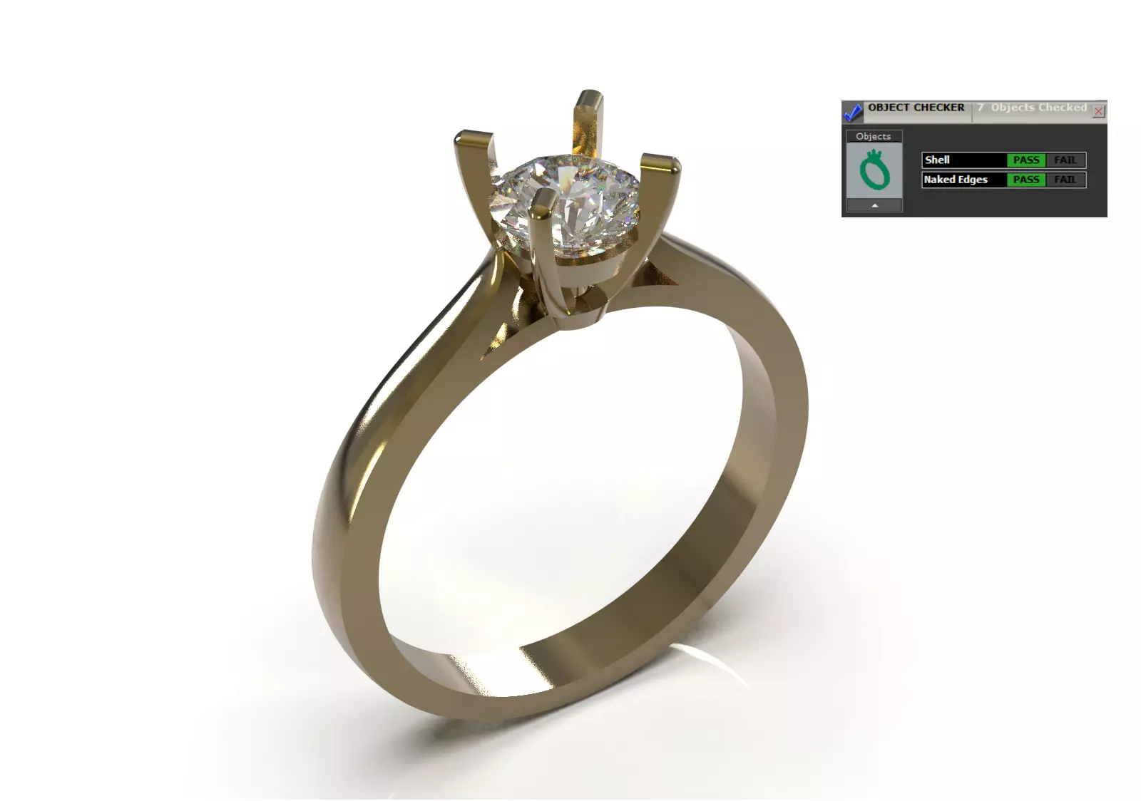 Bridal solitaire STL 3D 3DM wedding ring model sr0105 3D print model