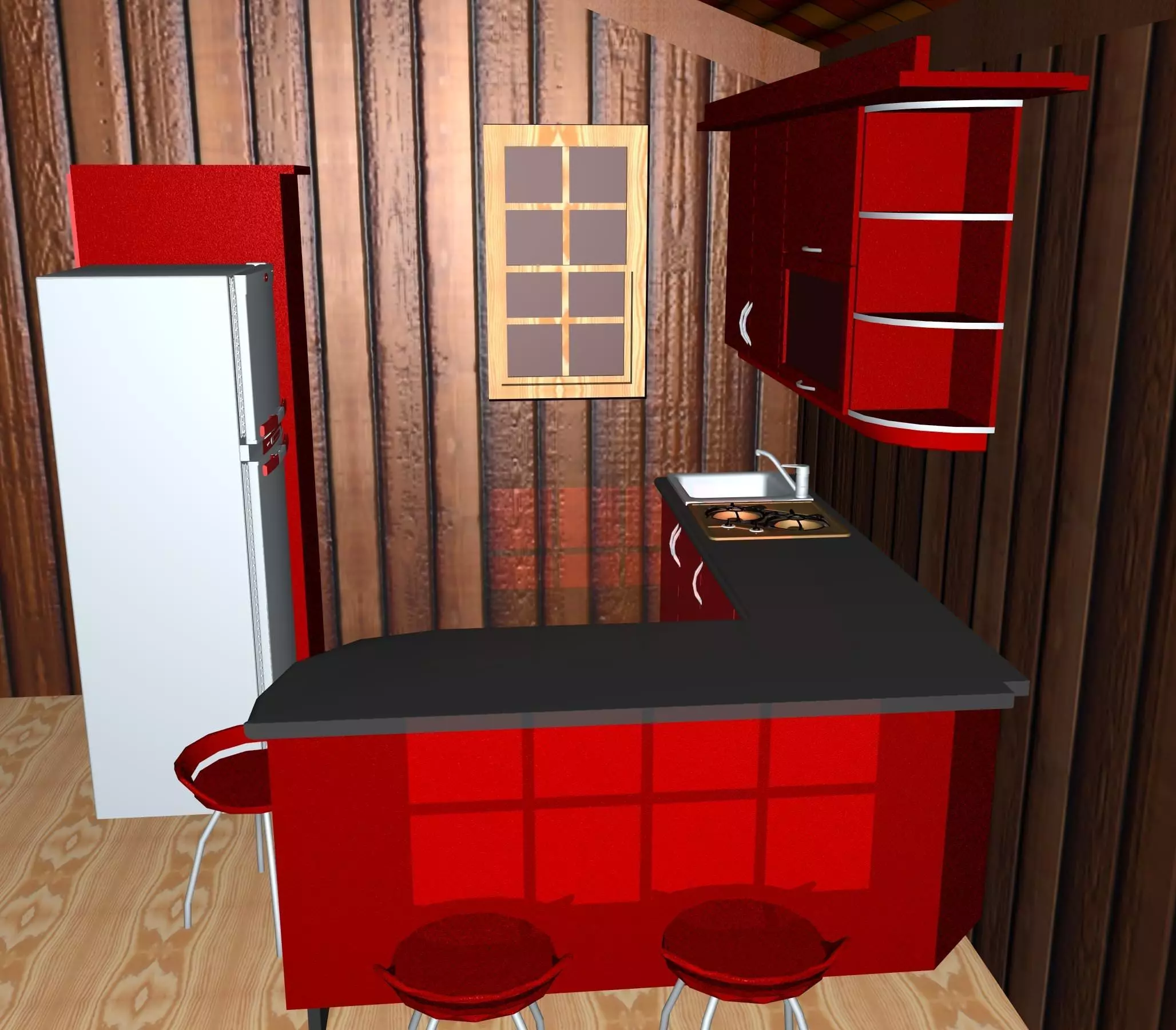 Fish Cabin Free 3D model