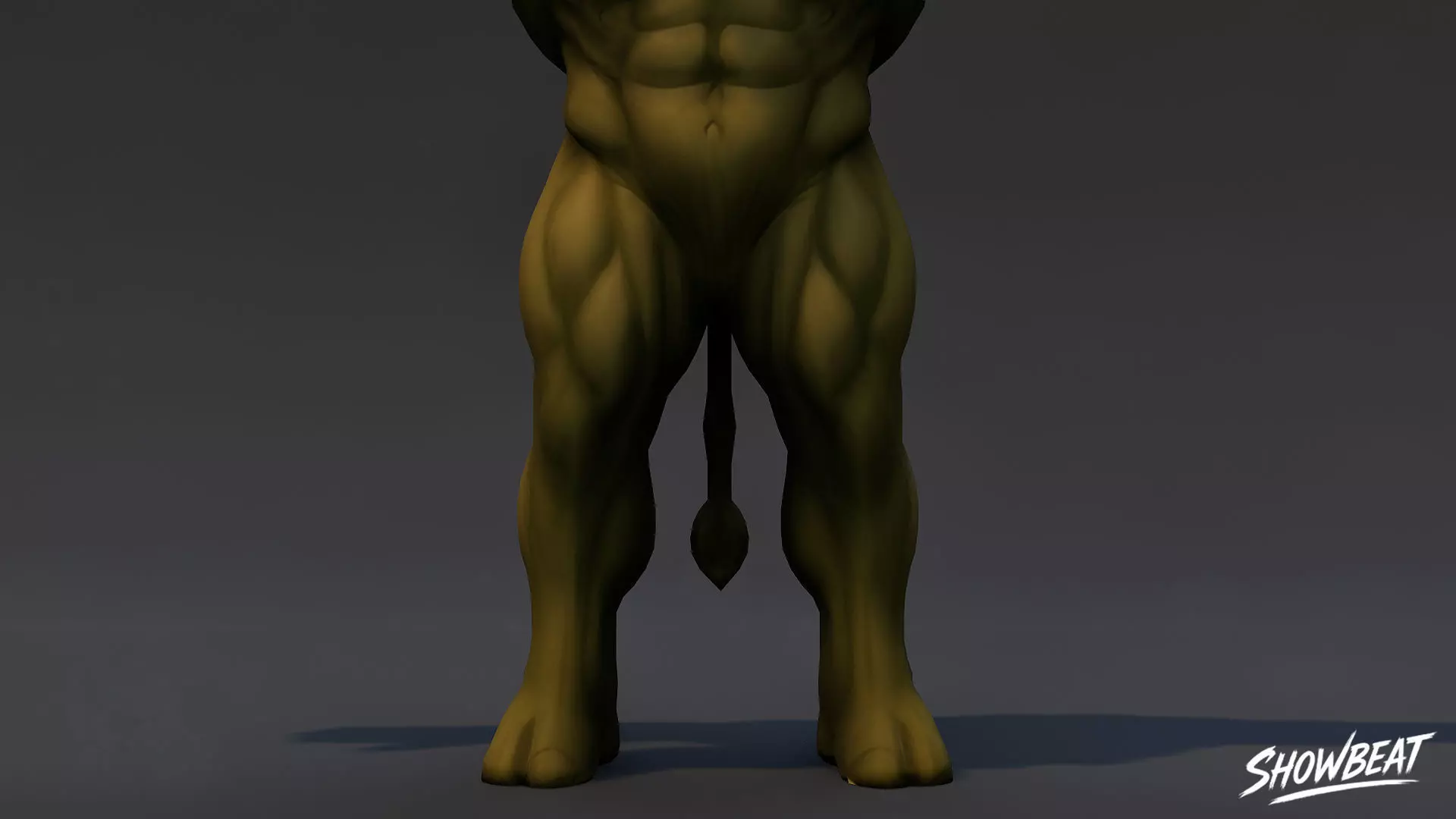 Classic Minotaur V02 T-Pose Low-poly 3D model_5