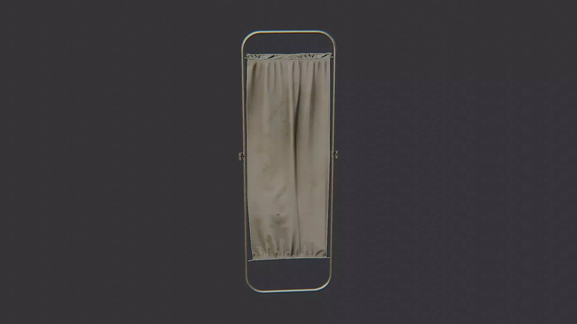 Medical Privacy Divider Screen Low-poly 3D model_2