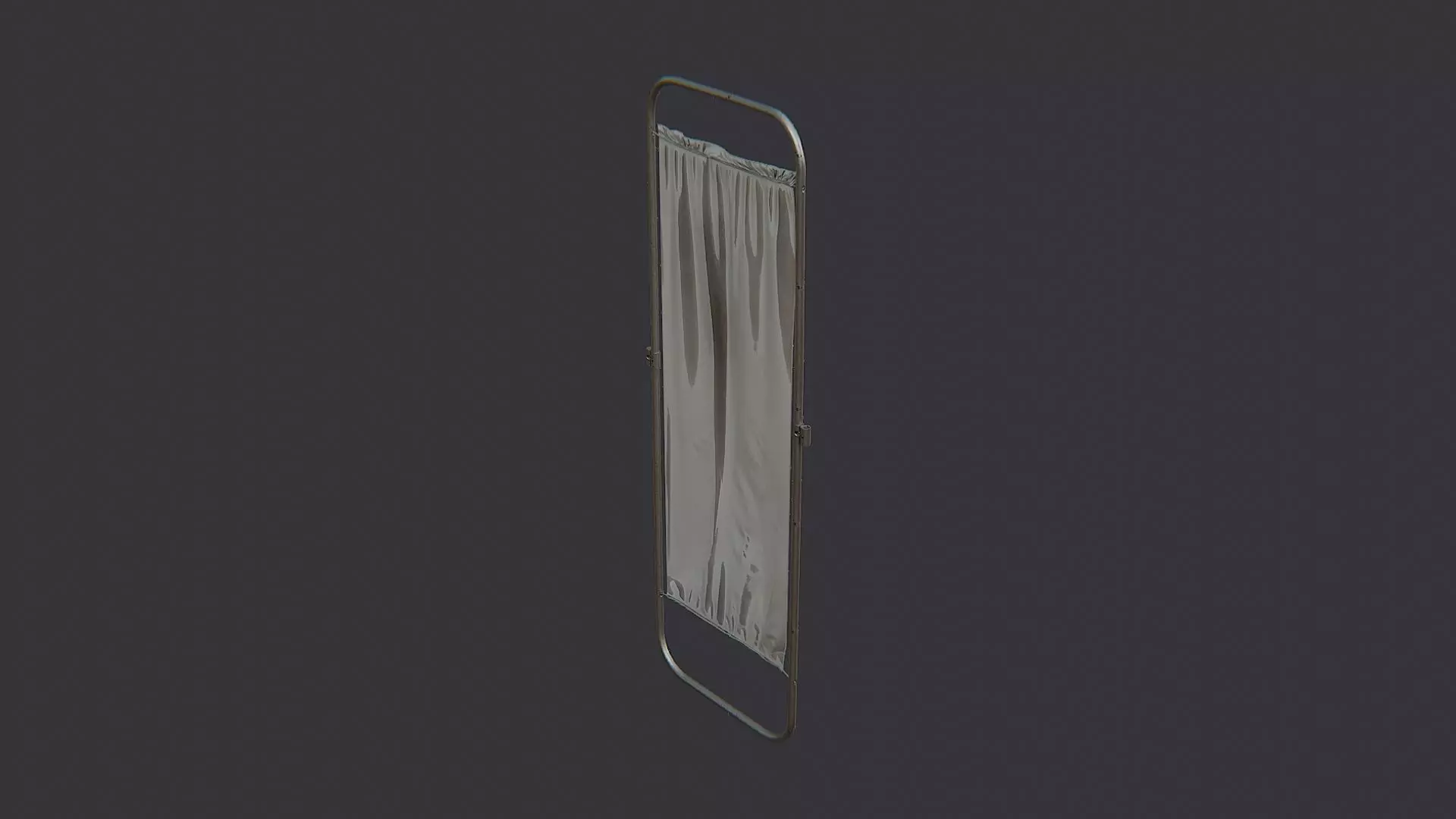 Medical Privacy Divider Screen Low-poly 3D model_1